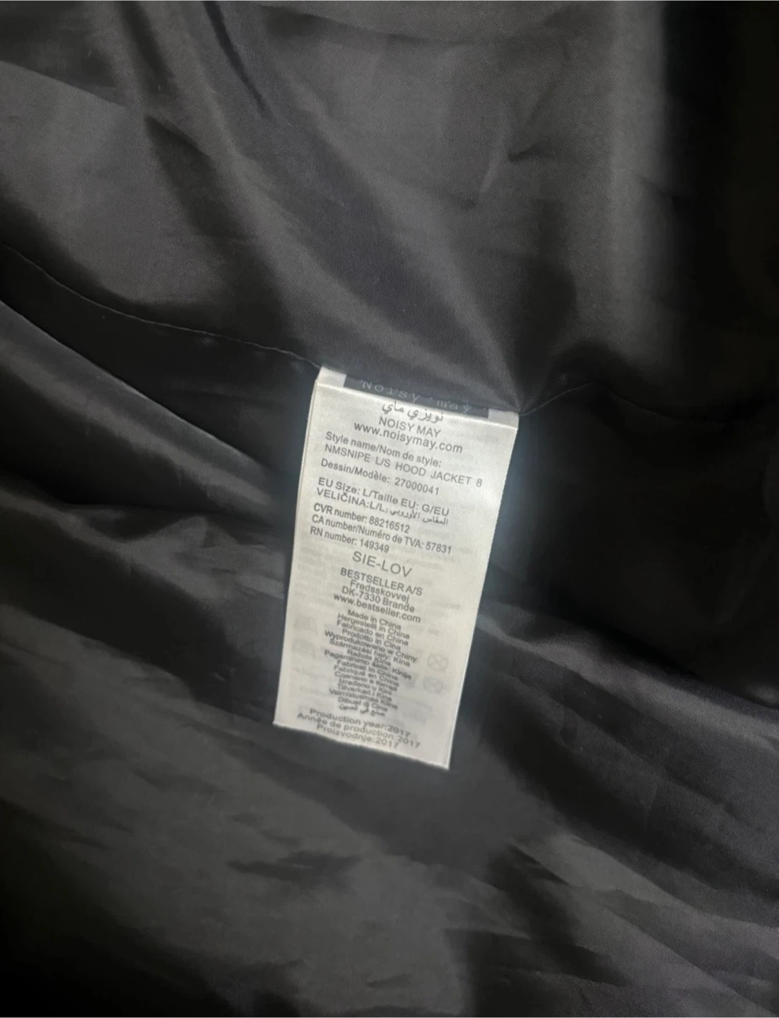 Noisy May Black Shiny Puffer Hooded Jacket - photo 4