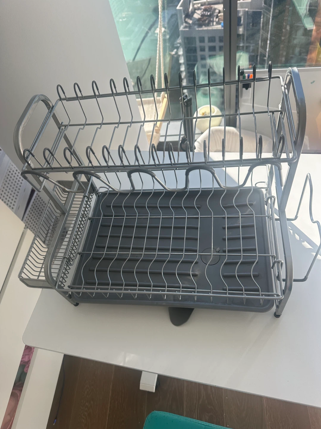 2-Tier Metal Dish Drying Rack