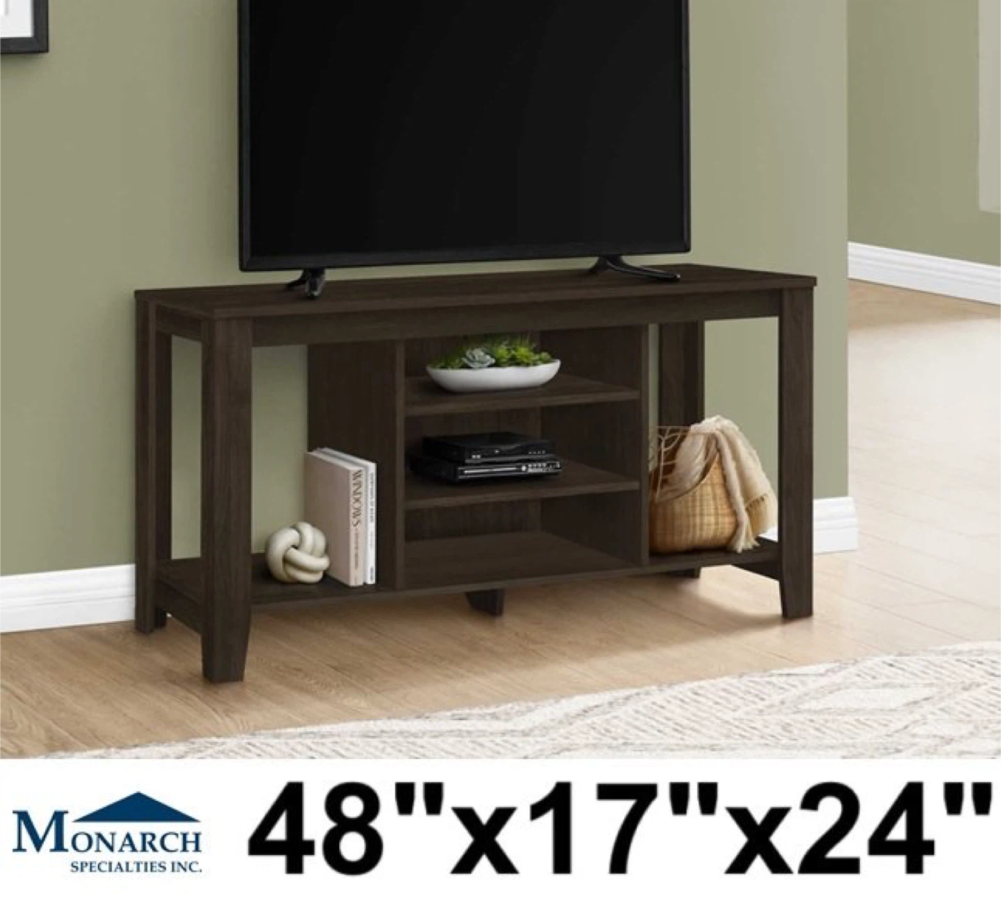 Monarch Specialties TV Stand - Espresso