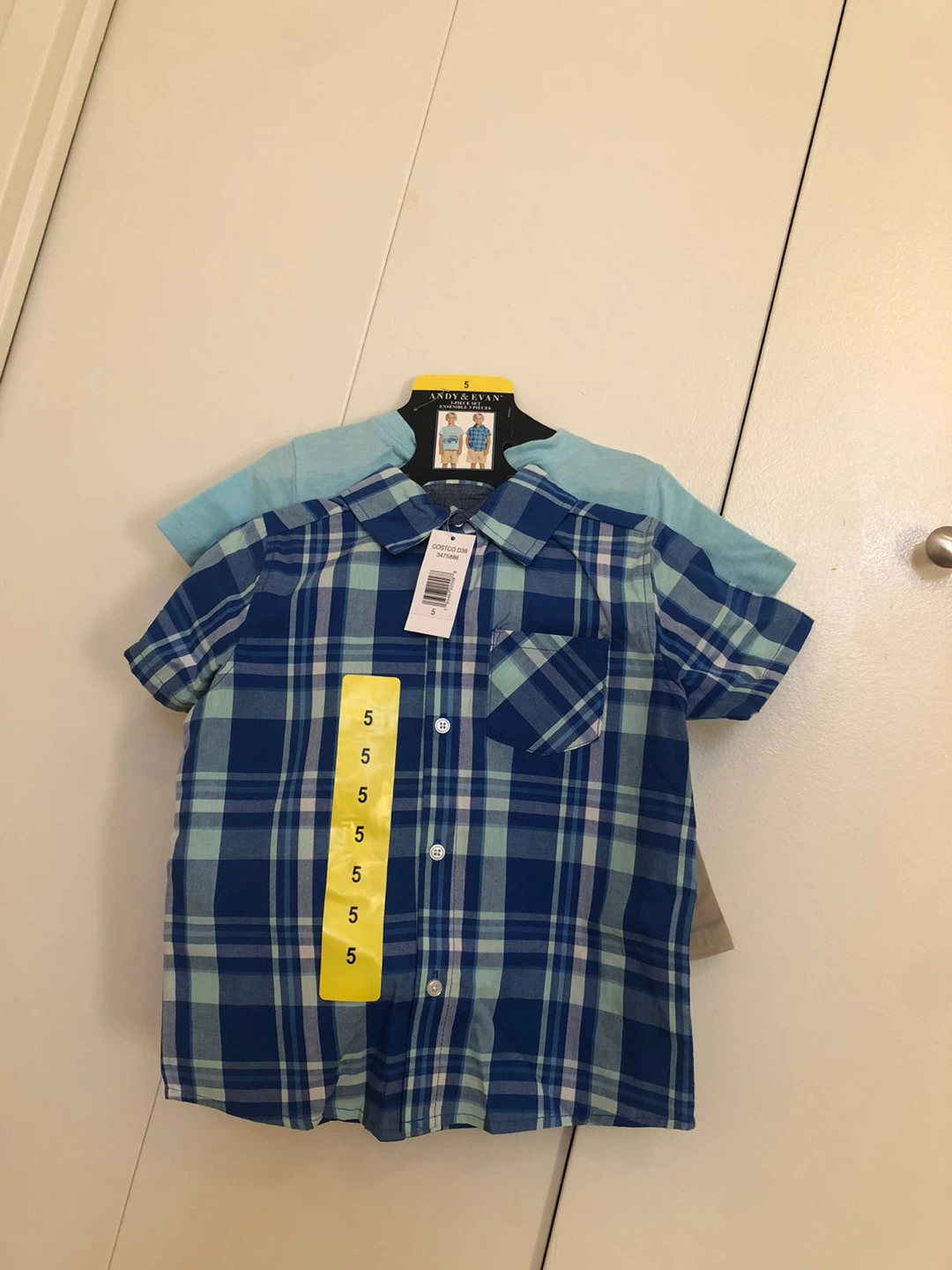 3-Piece Boys Outfit Set Size 5 Botton down Shirt,T-Shirt & Short - photo 2