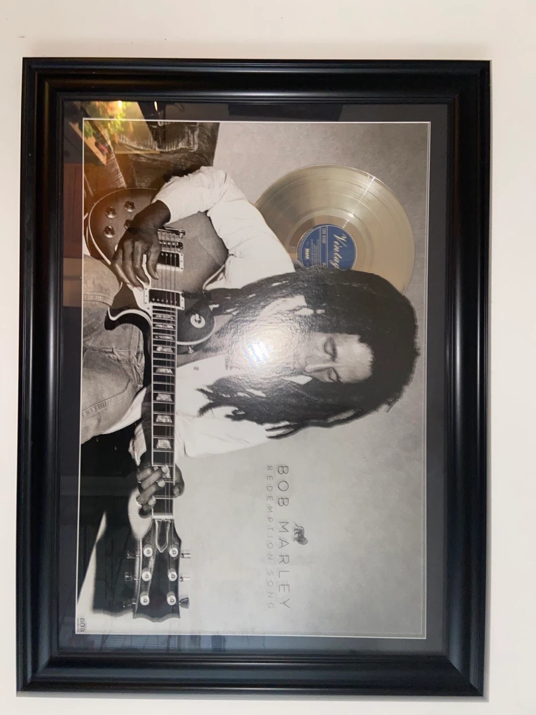 Bob Marley Redemption Song framed record - photo 2