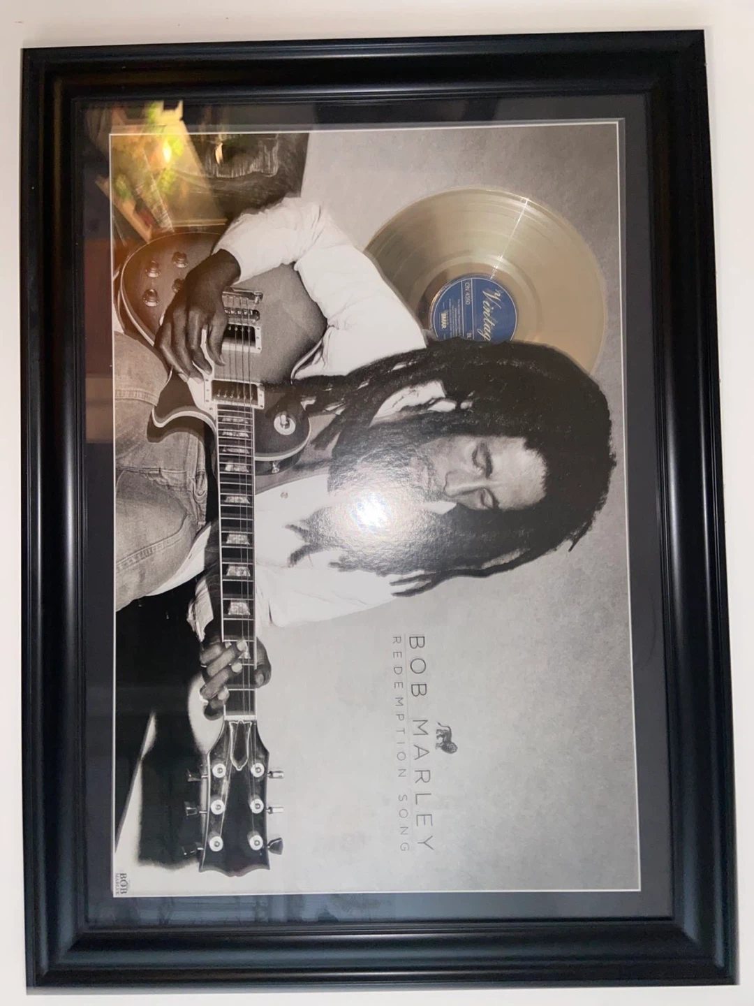Bob Marley Redemption Song framed record
