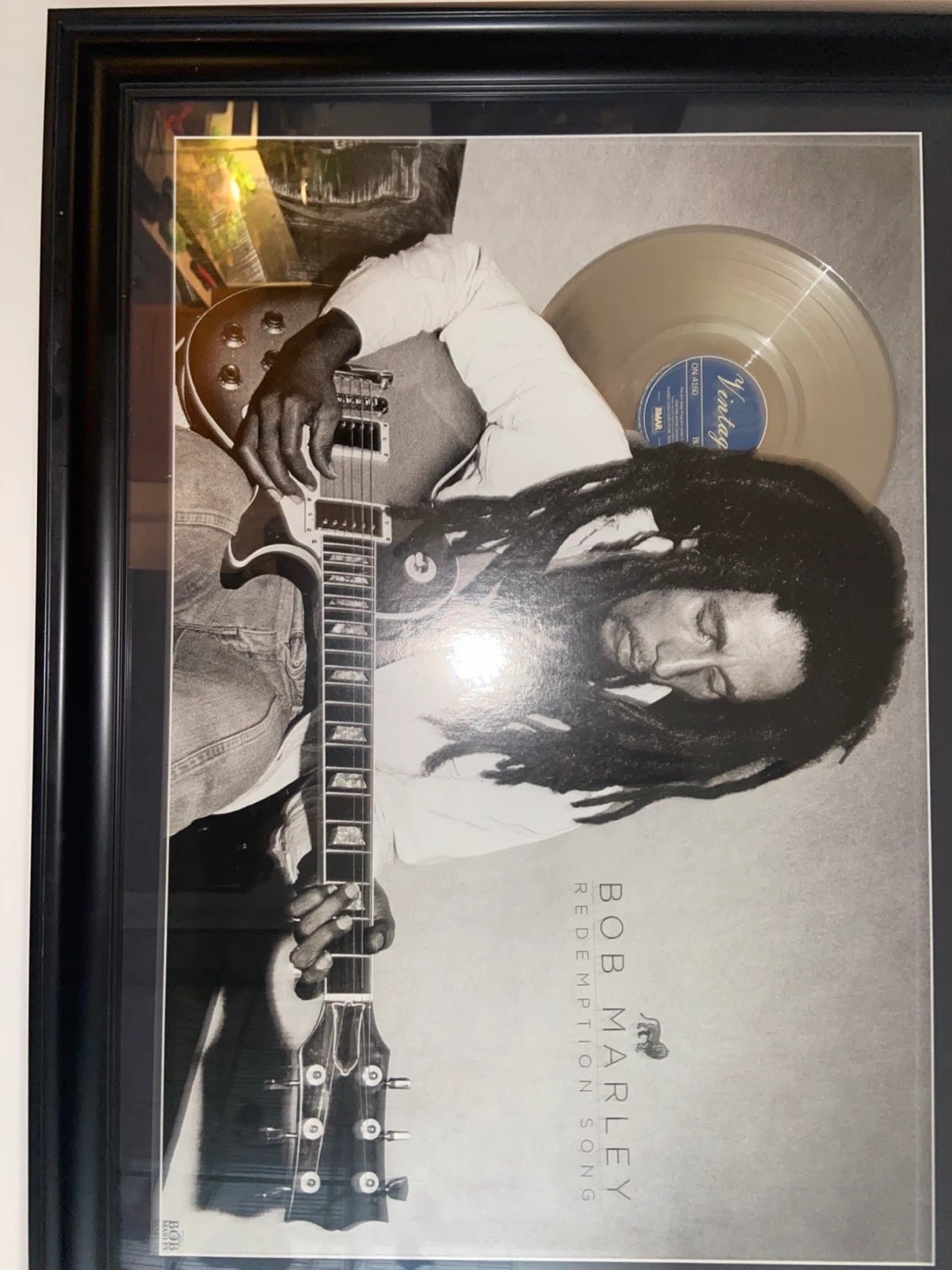 Bob Marley Redemption Song framed record - photo 3