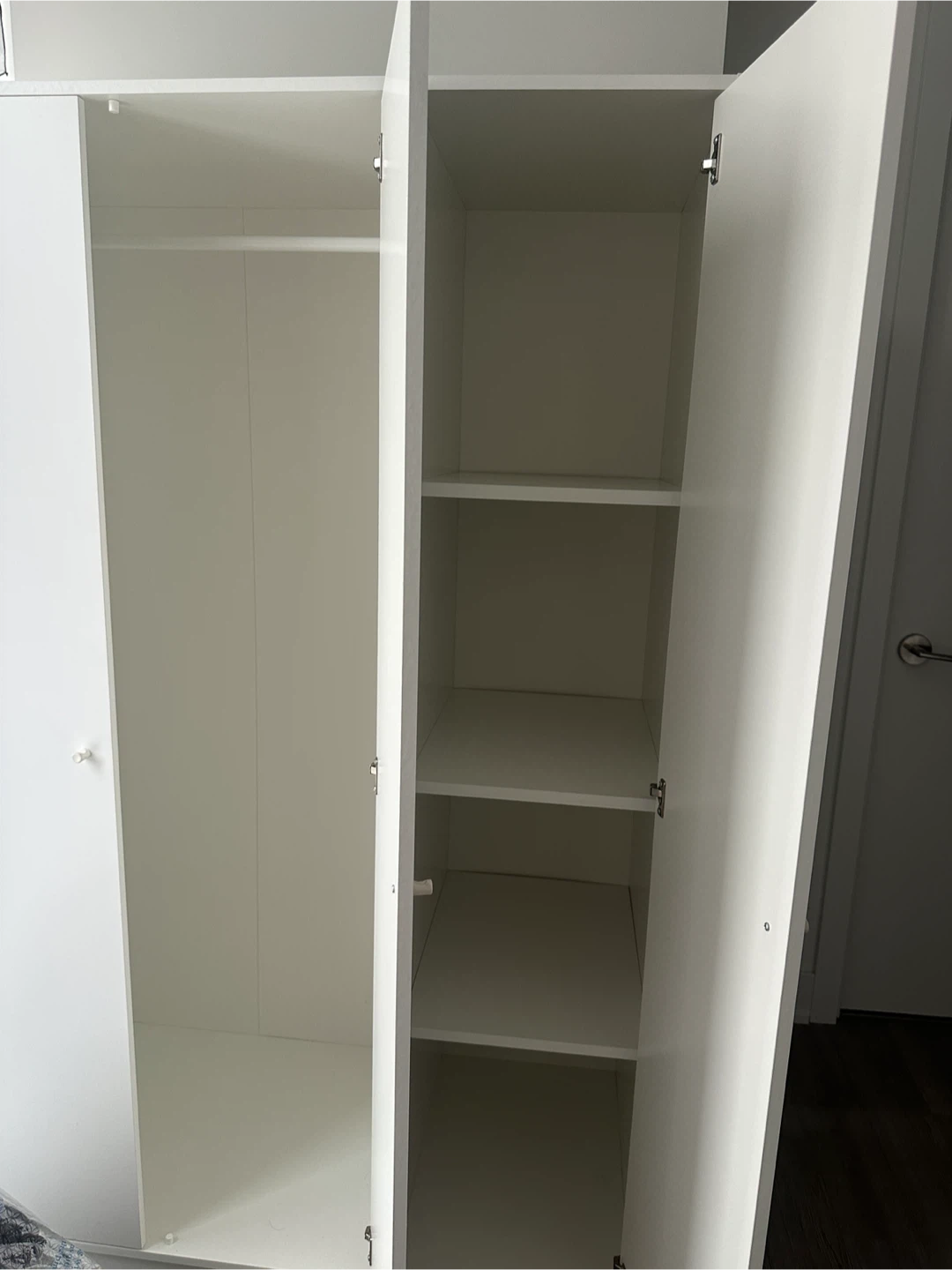 KLEPPSTAD Wardrobe with 3 doors, white - photo 3