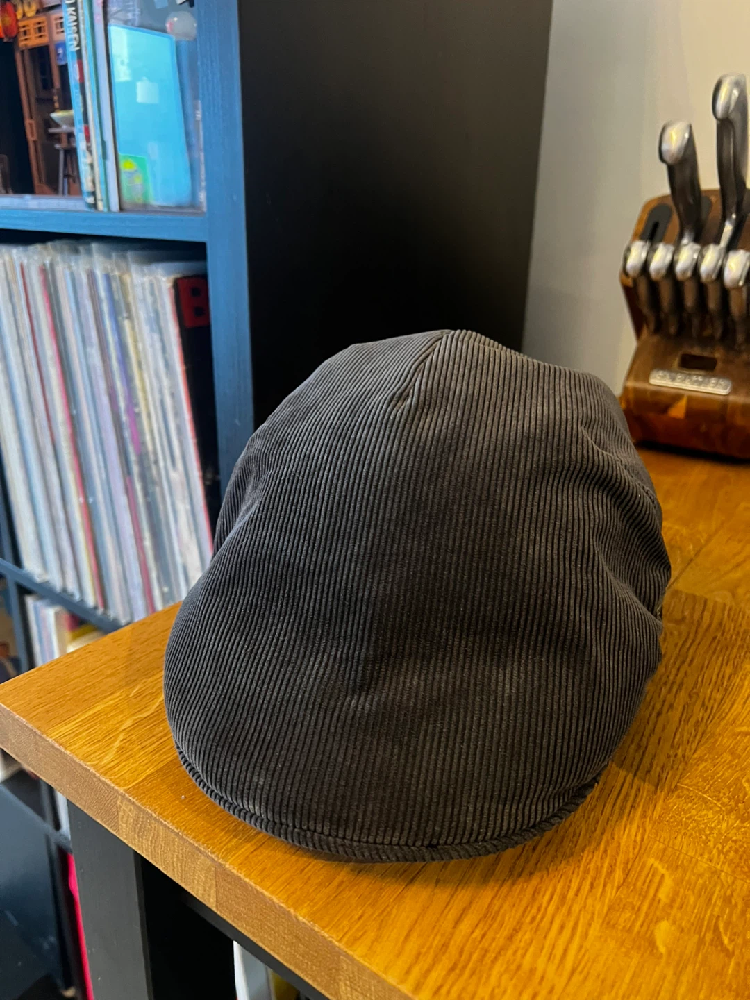 Scala Corduroy Flat Cap - Size L