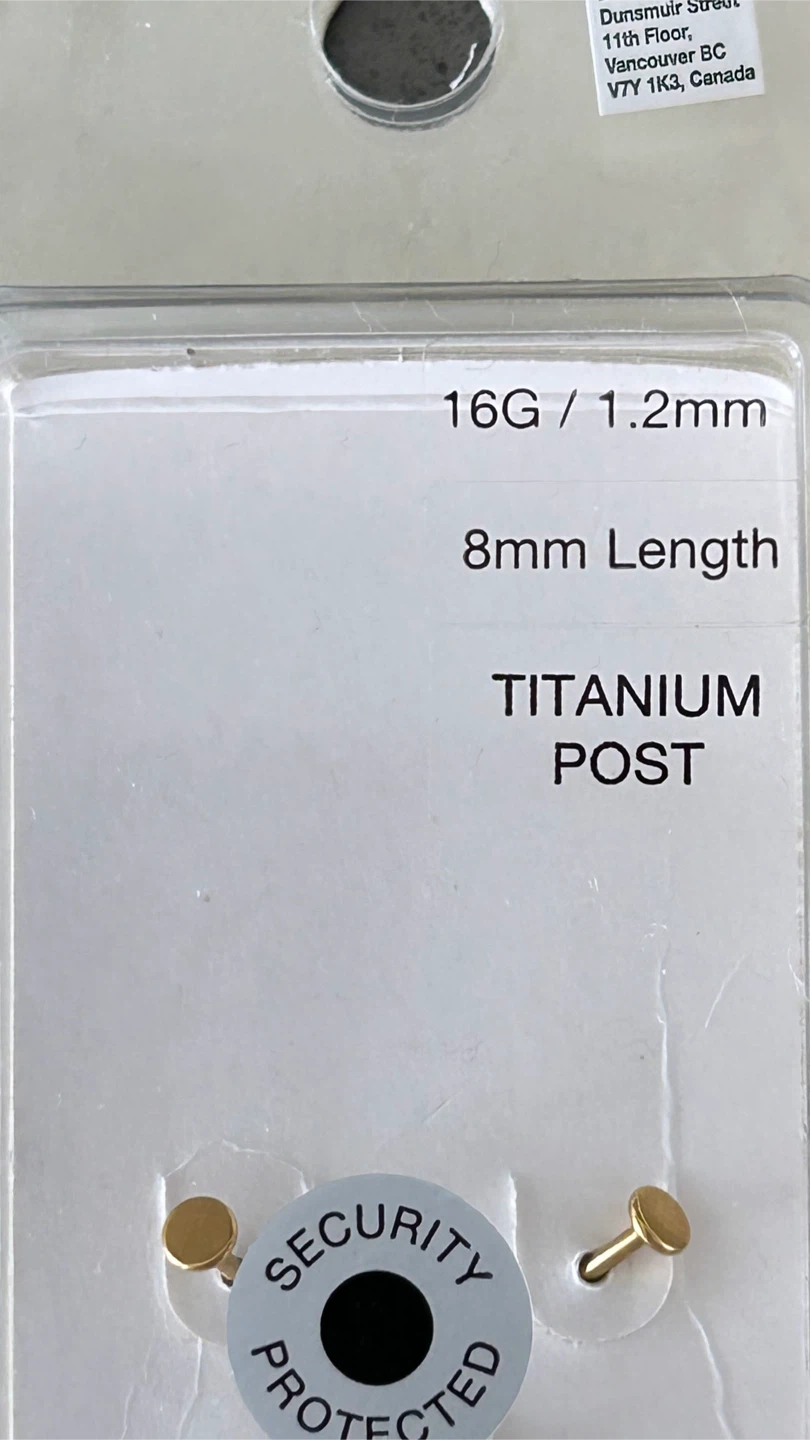 NEW Lovisa Flat Back Cartilage – 16G Titanium (Set of 3) - photo 5