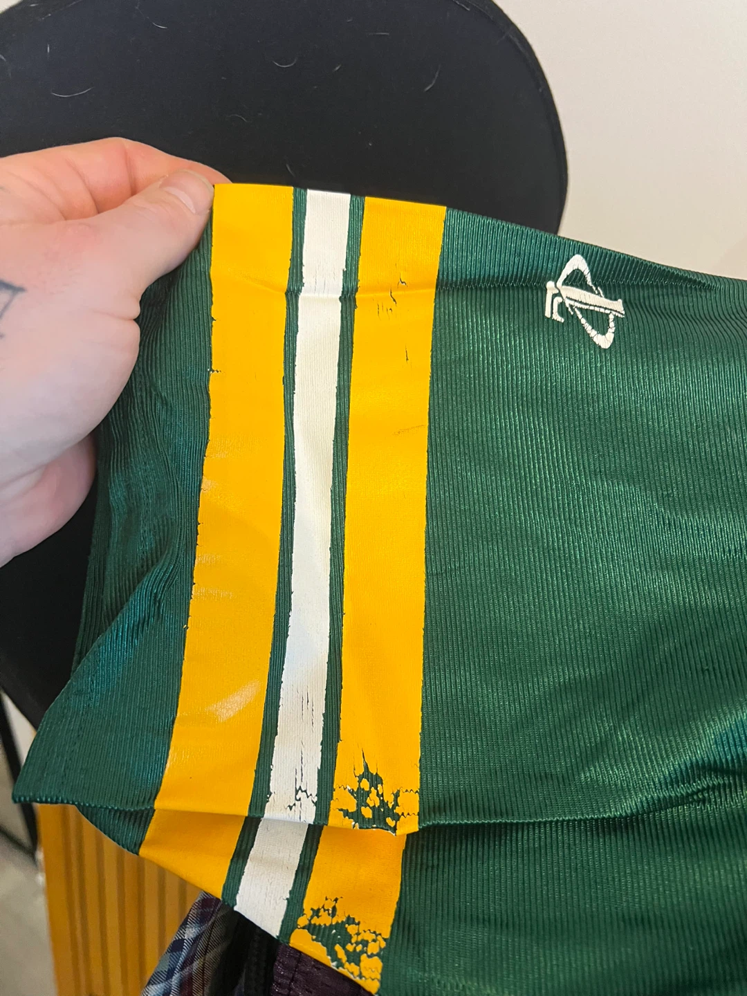 Vintage Logo Athletic Favre #4 Green Football Jersey XXL - photo 2