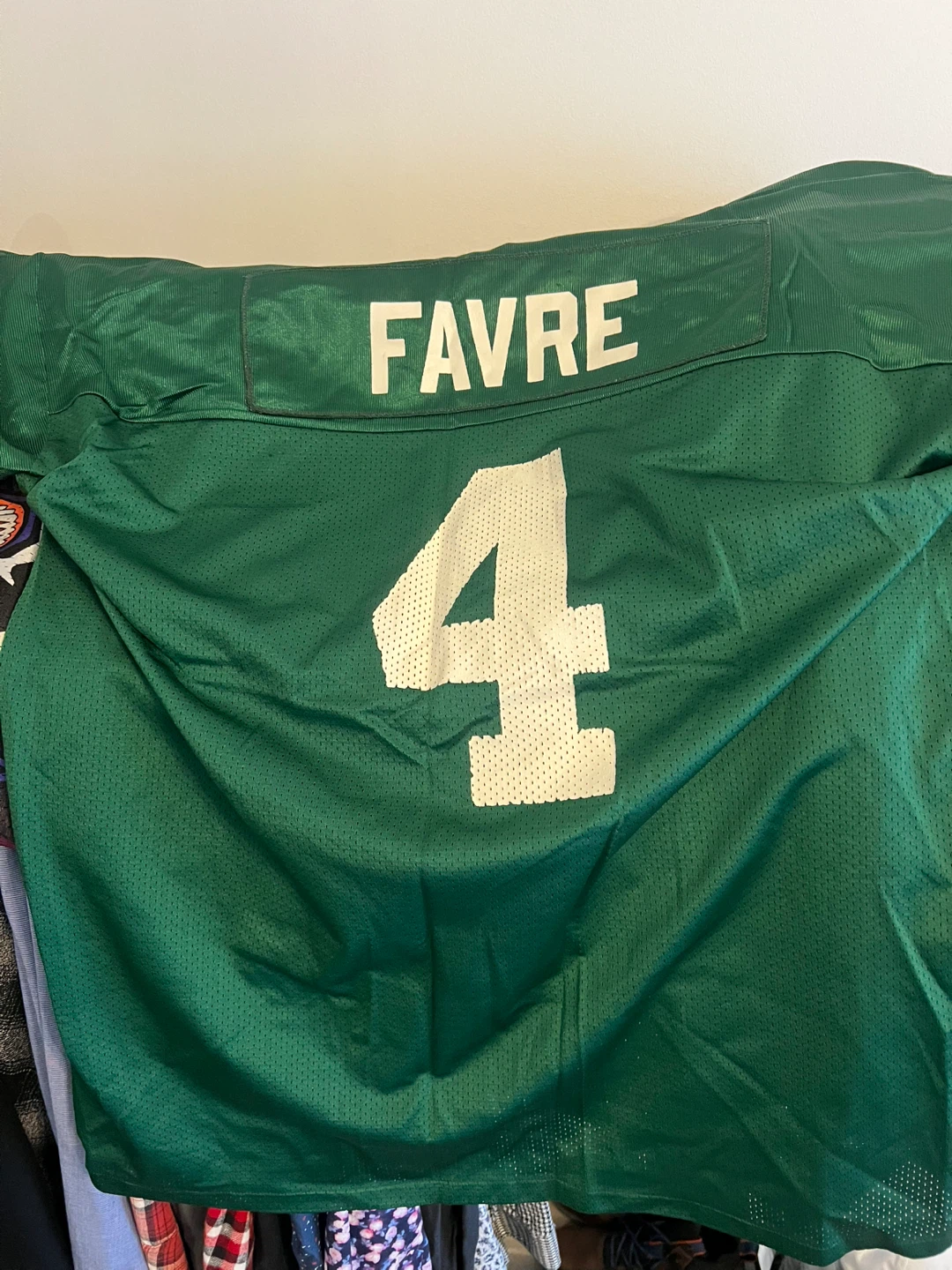 Vintage Logo Athletic Favre #4 Green Football Jersey XXL