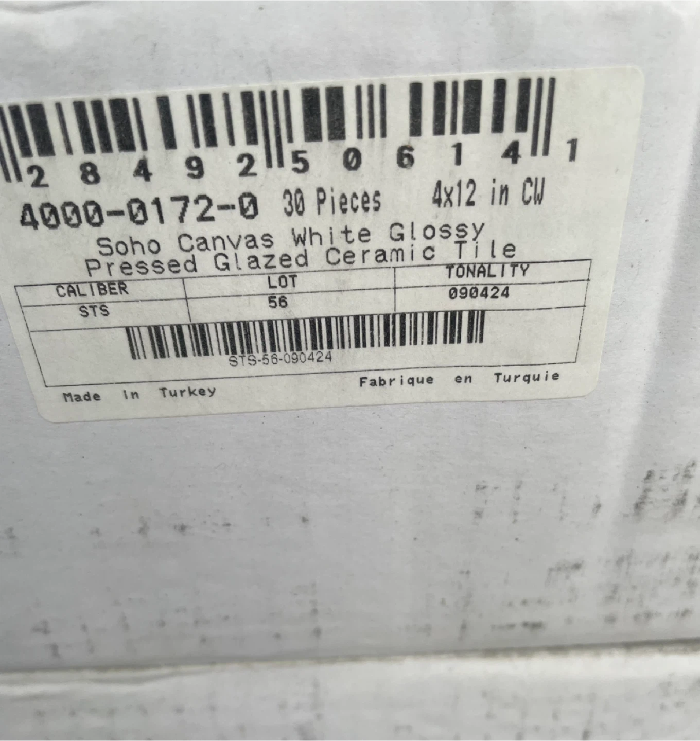 13 Boxes of 4x12 Anatolia White Subway Tiles - photo 3