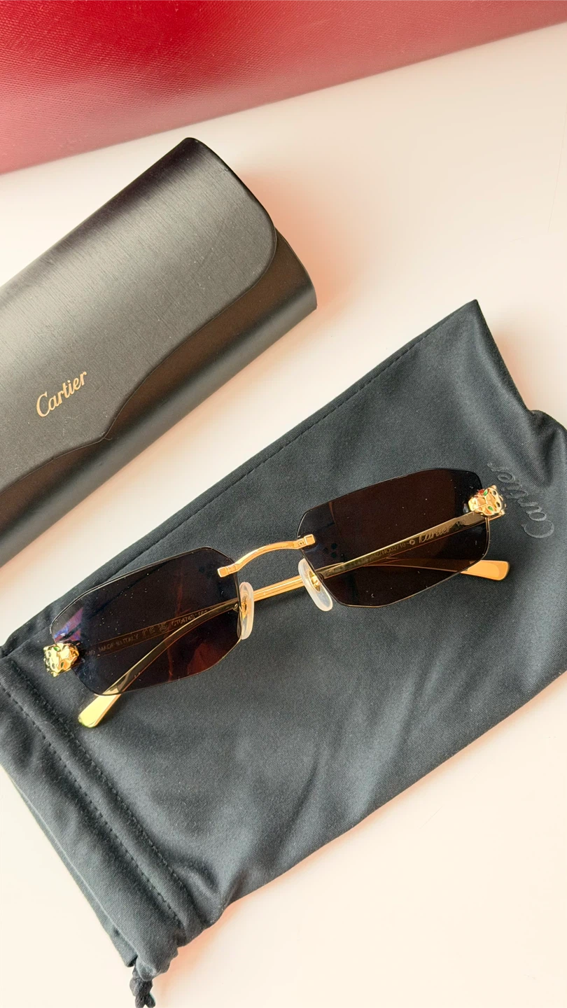 Cartier Panthère de Cartier Rimless Sunglasses - photo 4