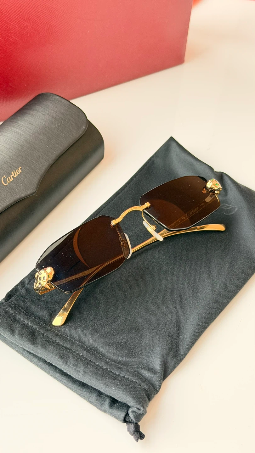 Cartier Panthère de Cartier Rimless Sunglasses - photo 2