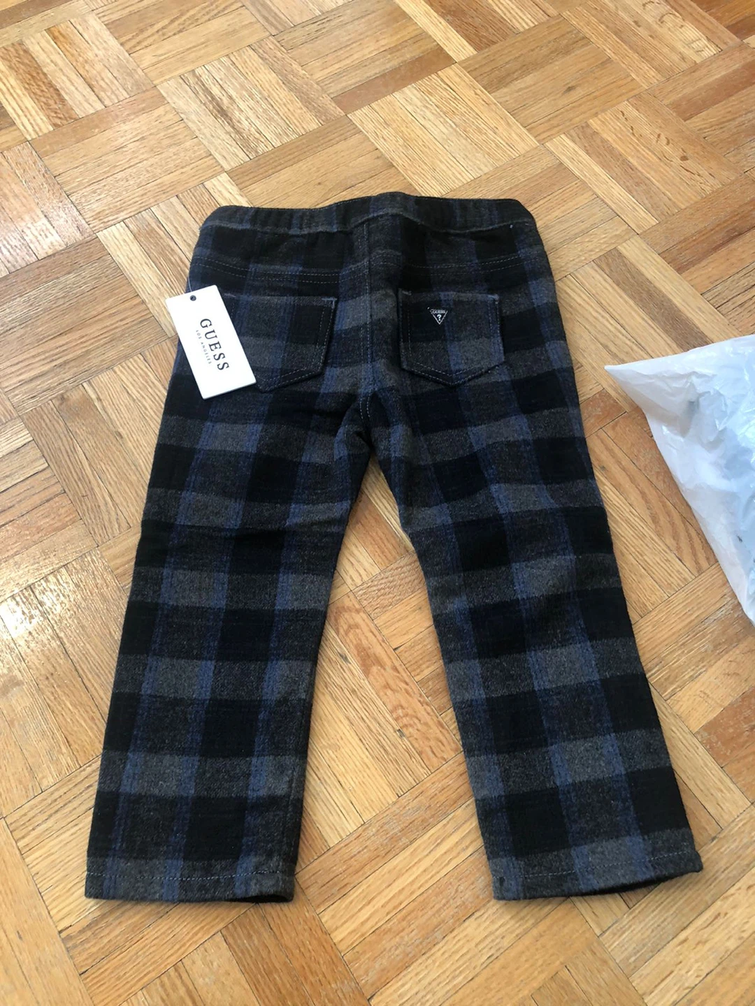 Guess Blue Plaid Pants Size 18M