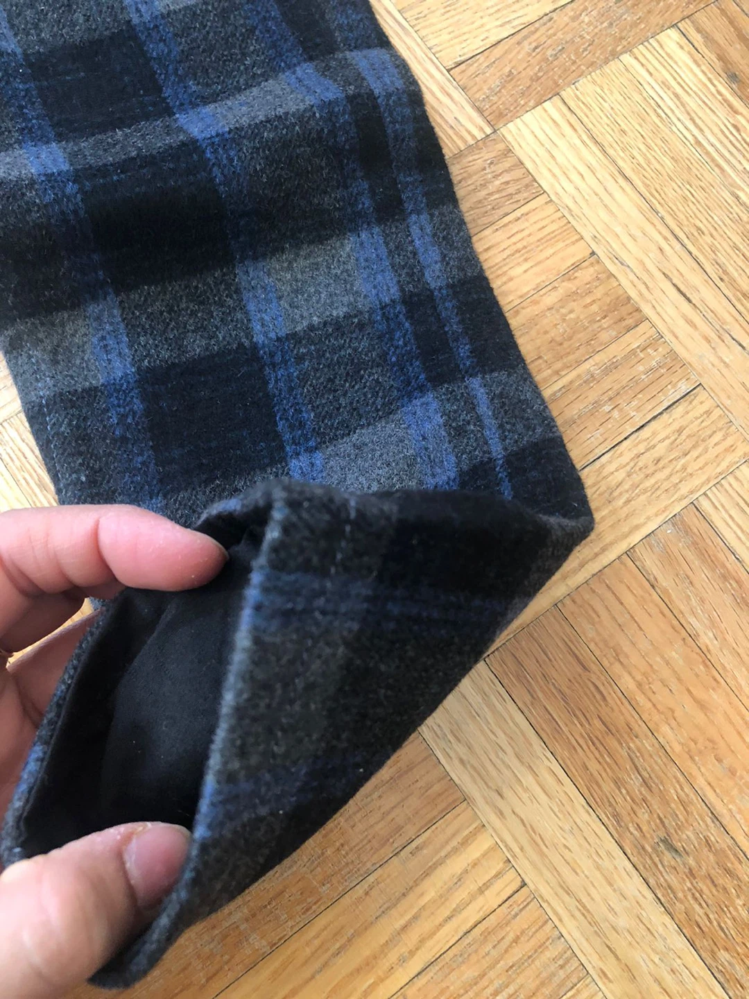 Guess Blue Plaid Pants Size 18M - photo 3