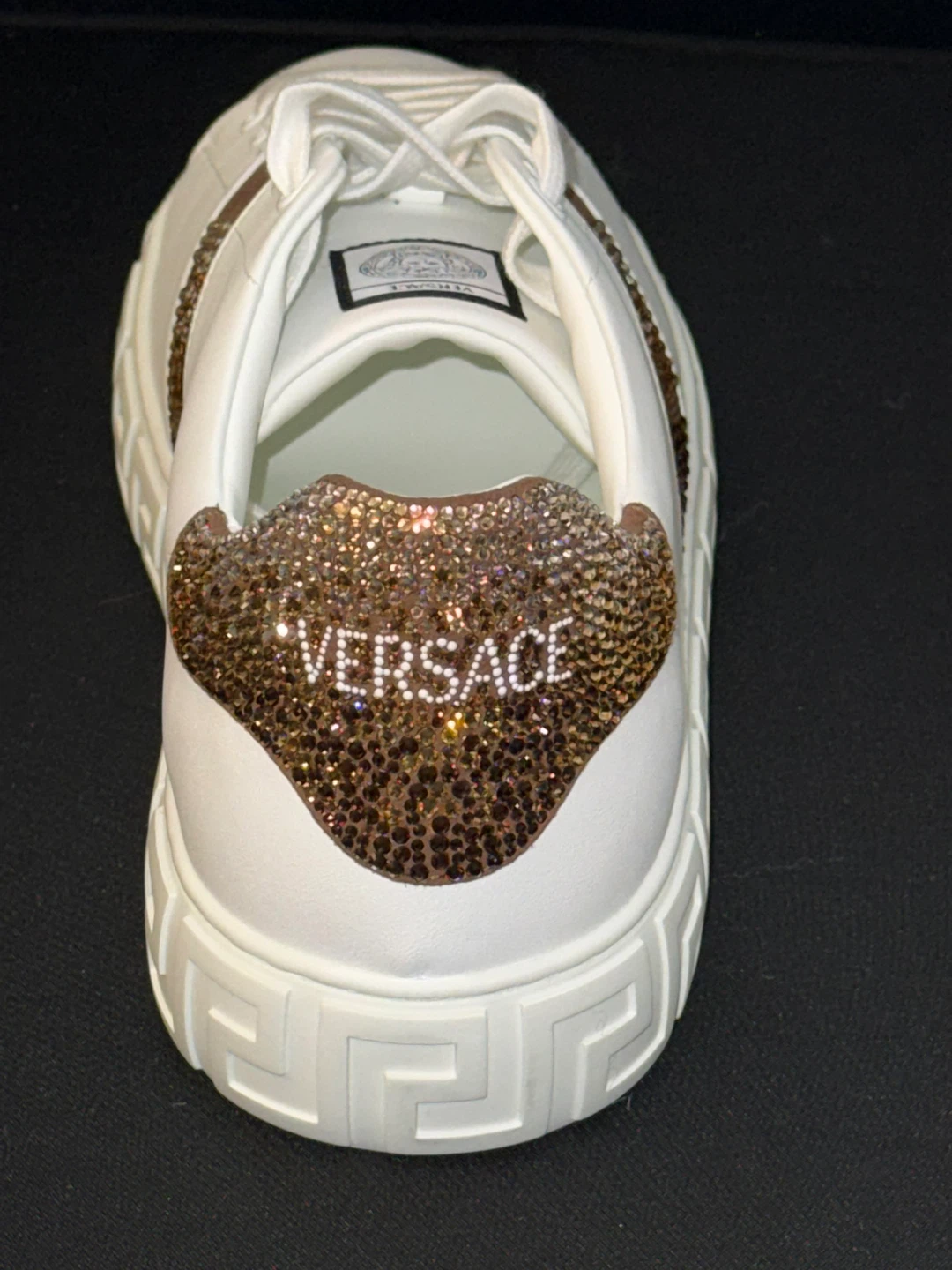 Versace Greca Embellished Nylon Sneakers - photo 3