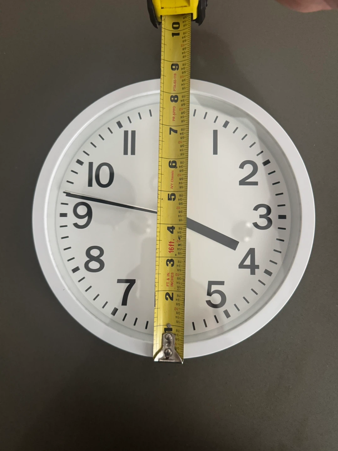 White Round Wall Clock - photo 4