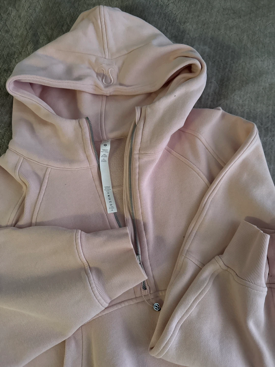 Lululemon Scuba Oversized Half-Zip Hoodie - Pink Mist - XL/XXL