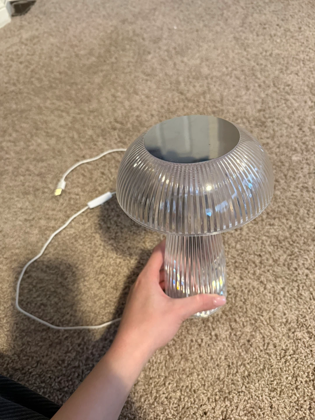 Mushroom Accent Lamp - Clear Acrylic - photo 2