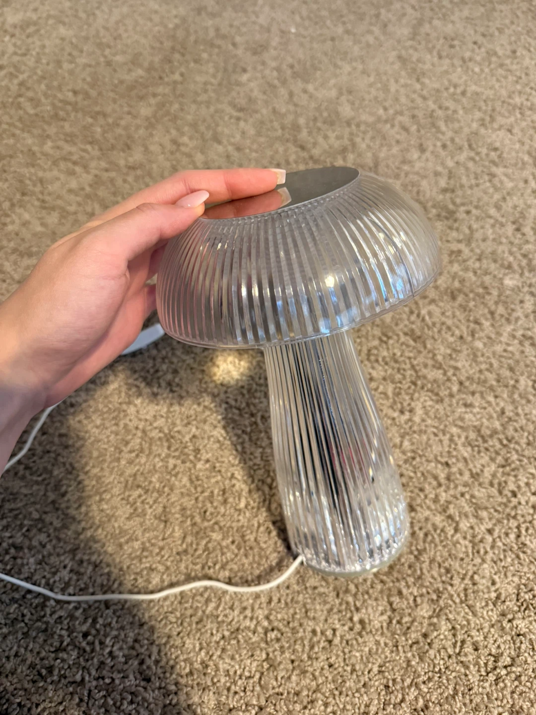 Mushroom Accent Lamp - Clear Acrylic - photo 3