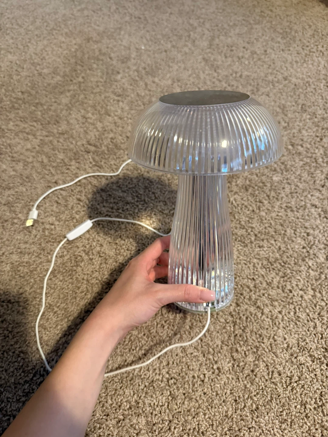 Mushroom Accent Lamp - Clear Acrylic - photo 4