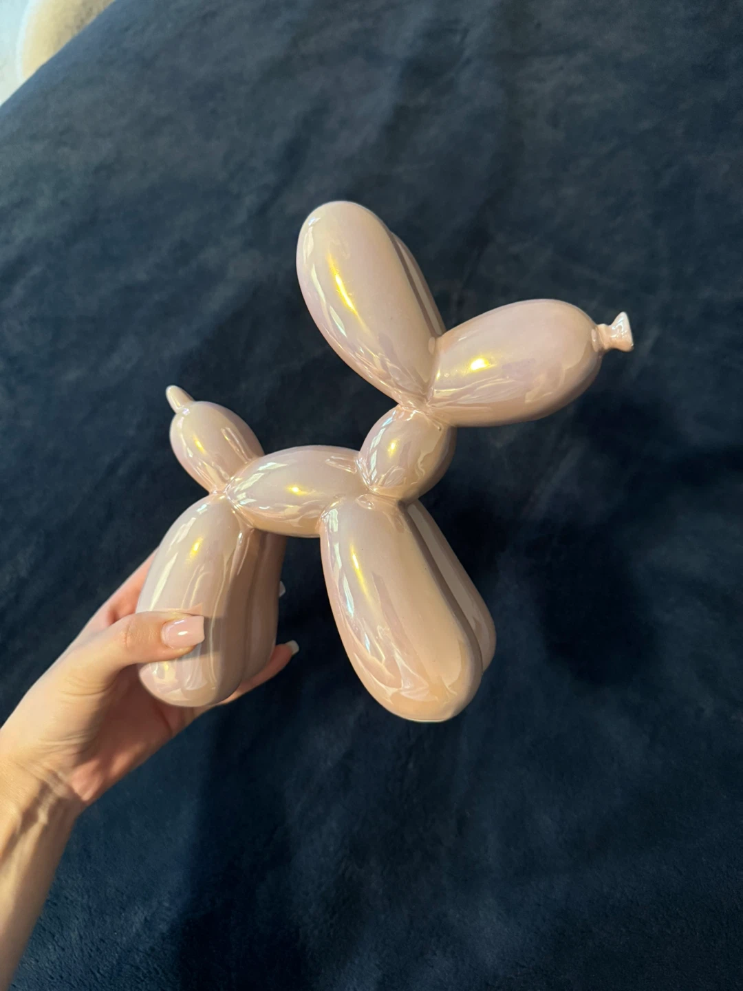 Iridescent Balloon Dog Figurine