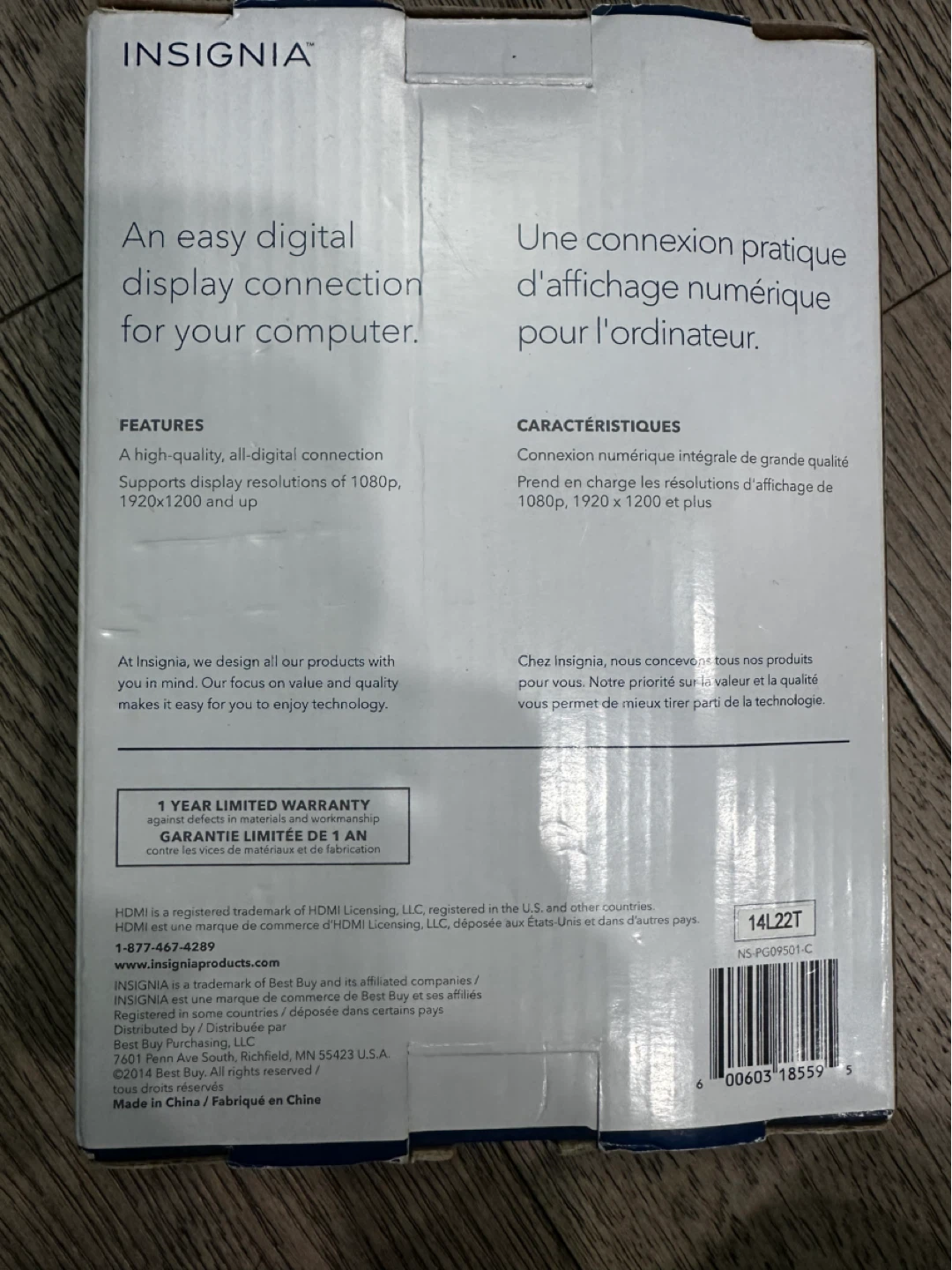 Insignia HDMI Cable - 9ft - photo 2