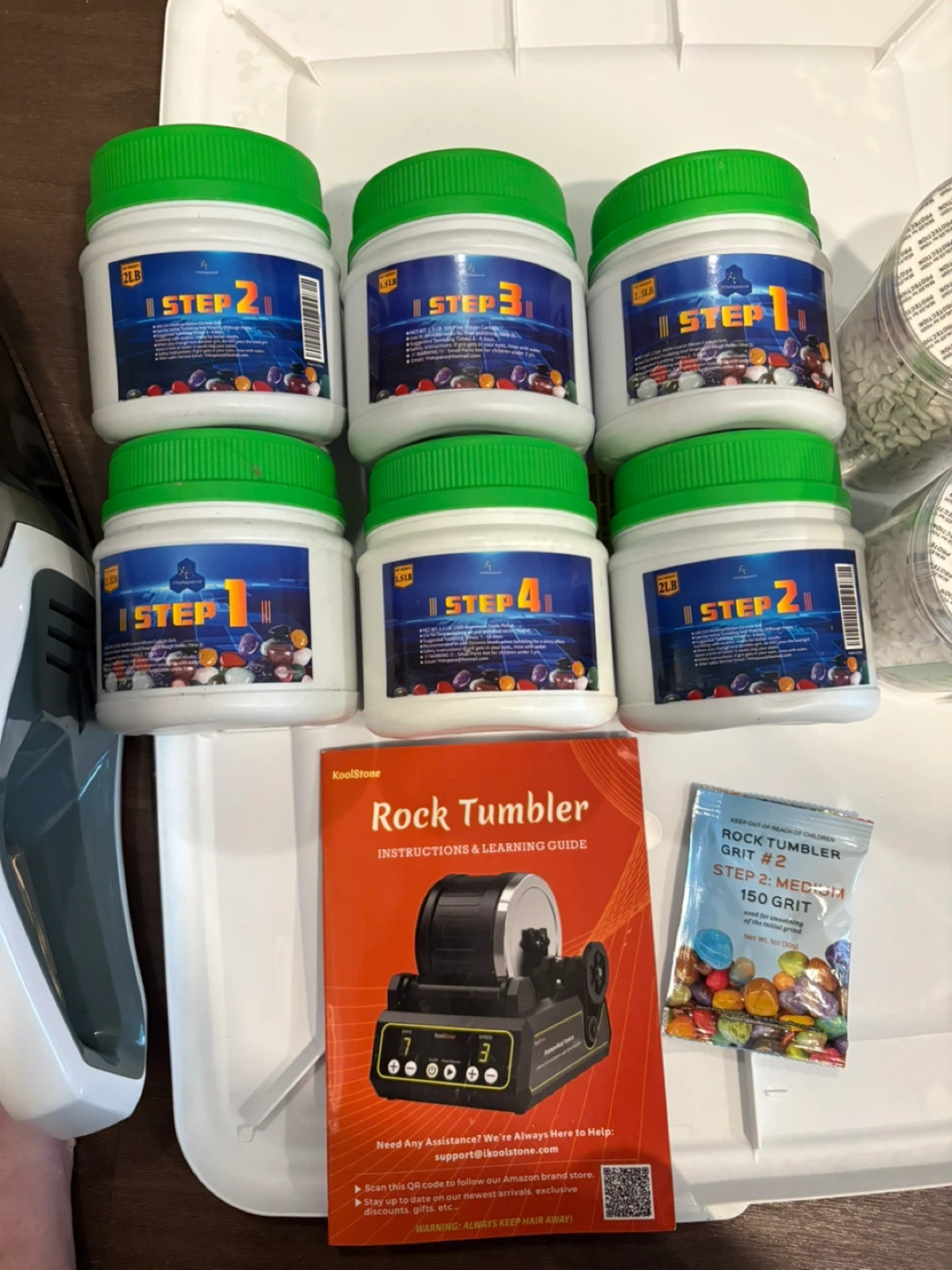 KoolStone Rock Tumbler Kit with Tumbling Media - photo 3