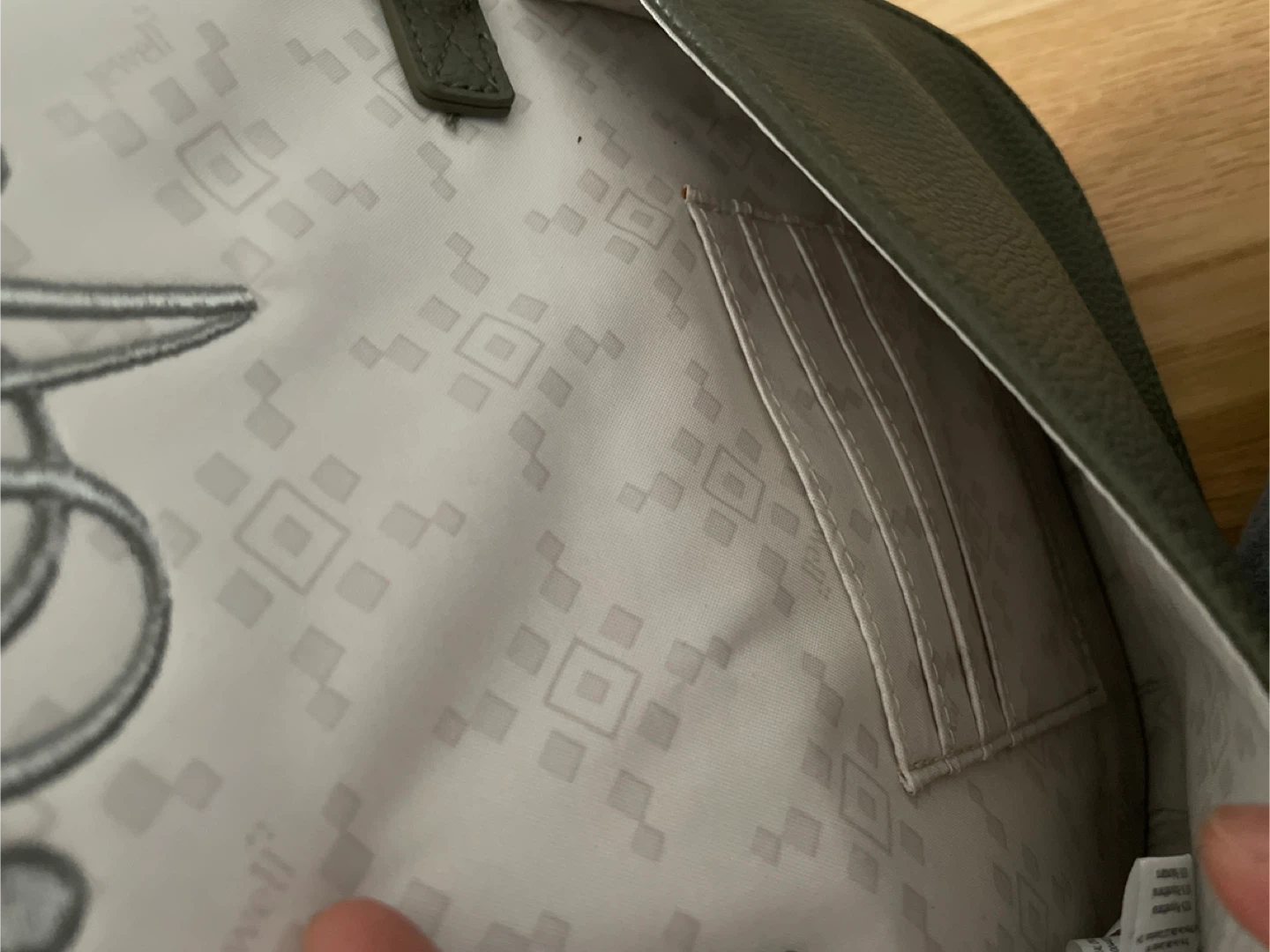 Small crossbody bag with 'A' monogram - photo 3