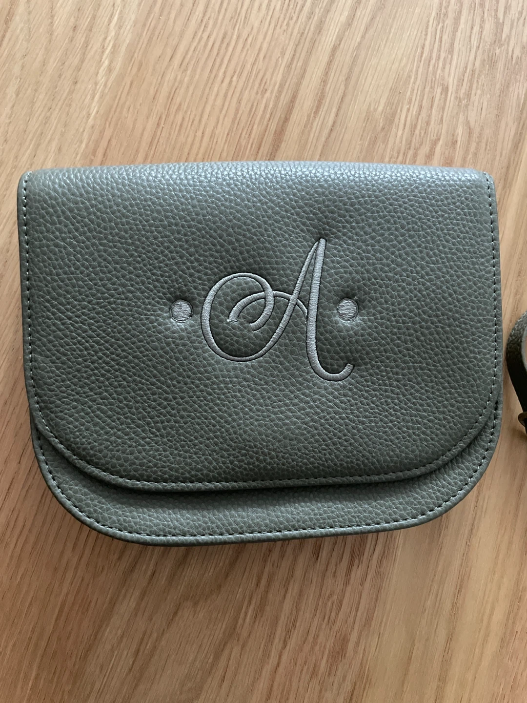 Small crossbody bag with 'A' monogram