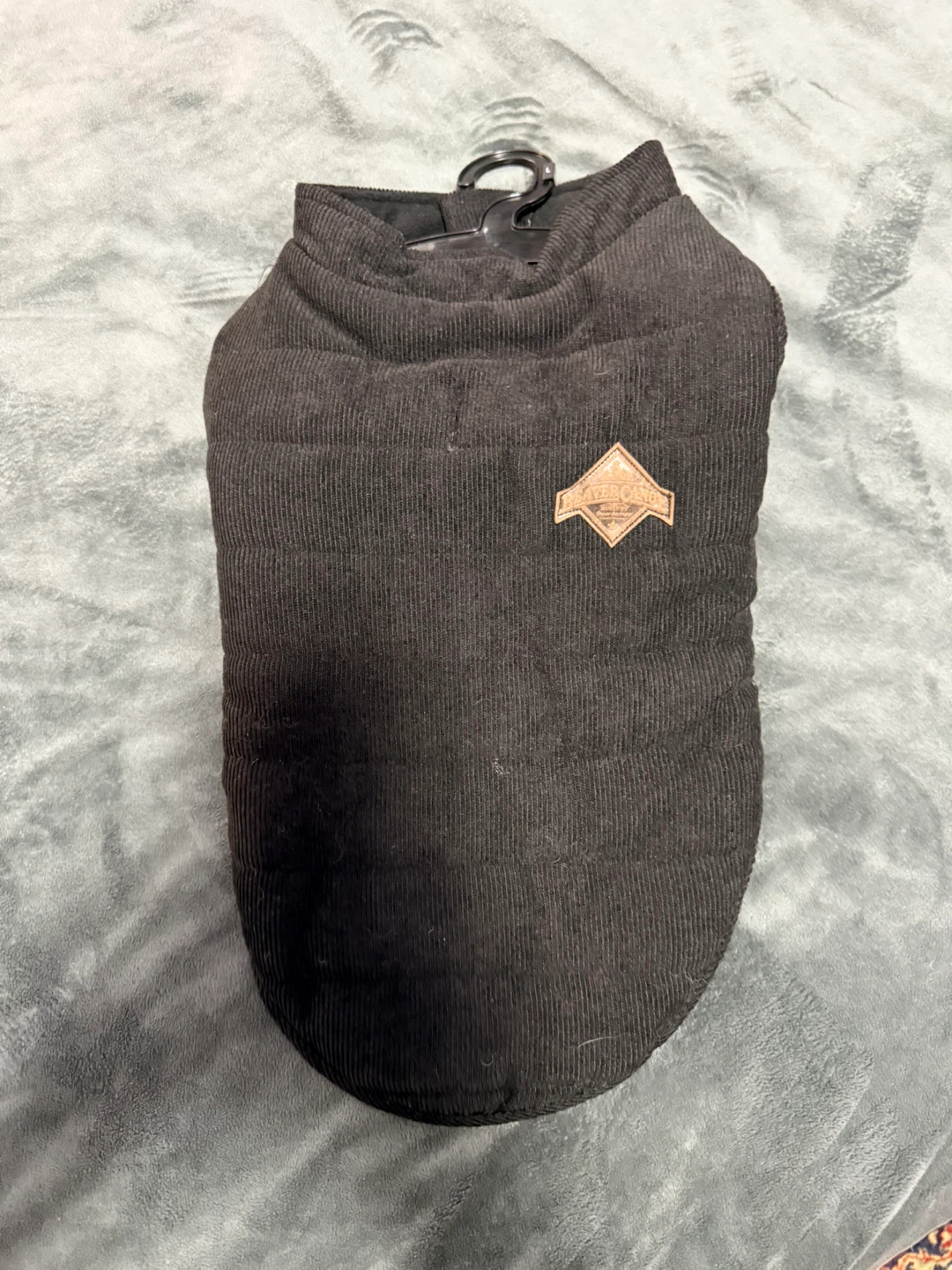 Beaver Canoe - Black Corduroy Dog Vest