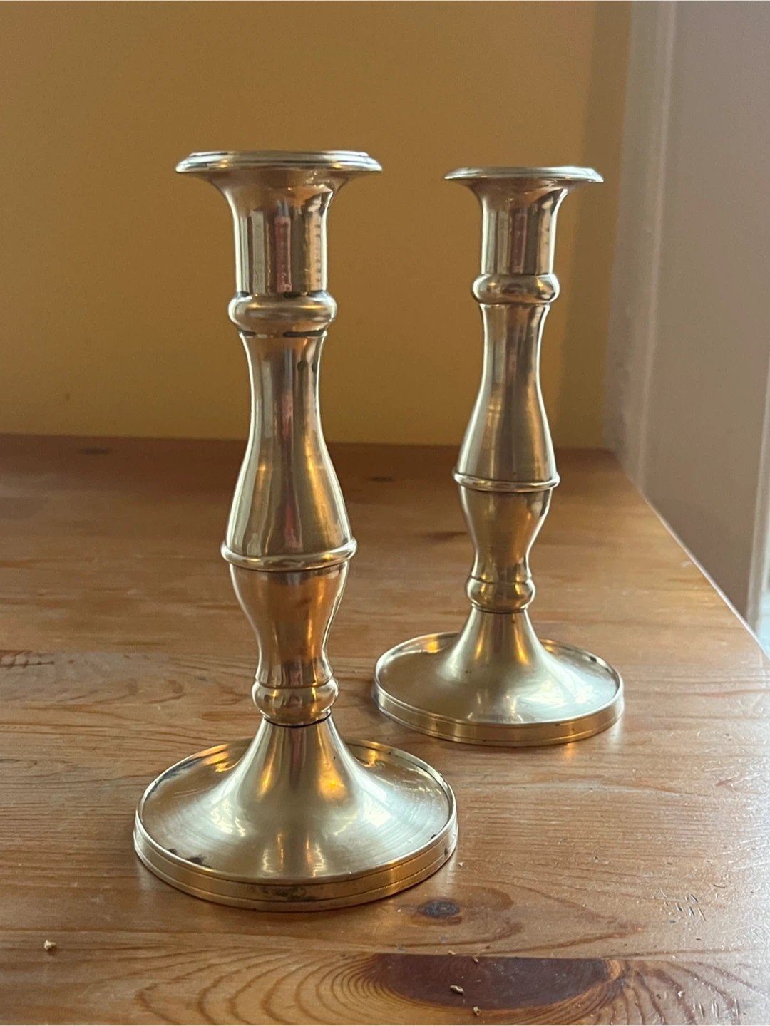Vintage Brass Candlesticks - Set of 2 - photo 3