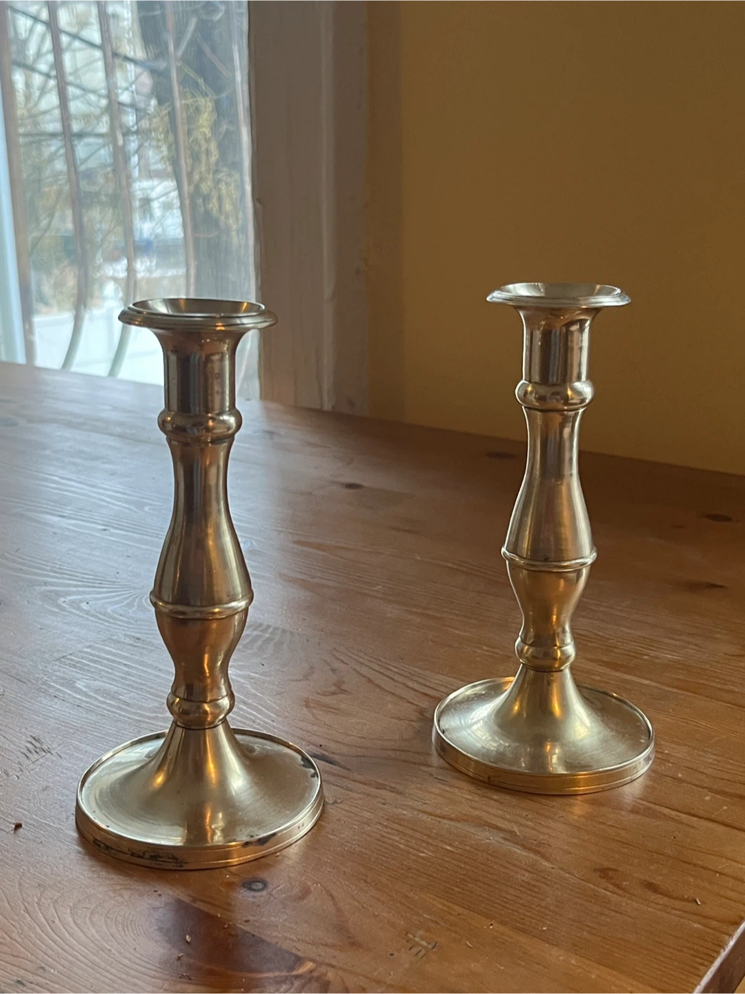 Vintage Brass Candlesticks - Set of 2 - photo 4