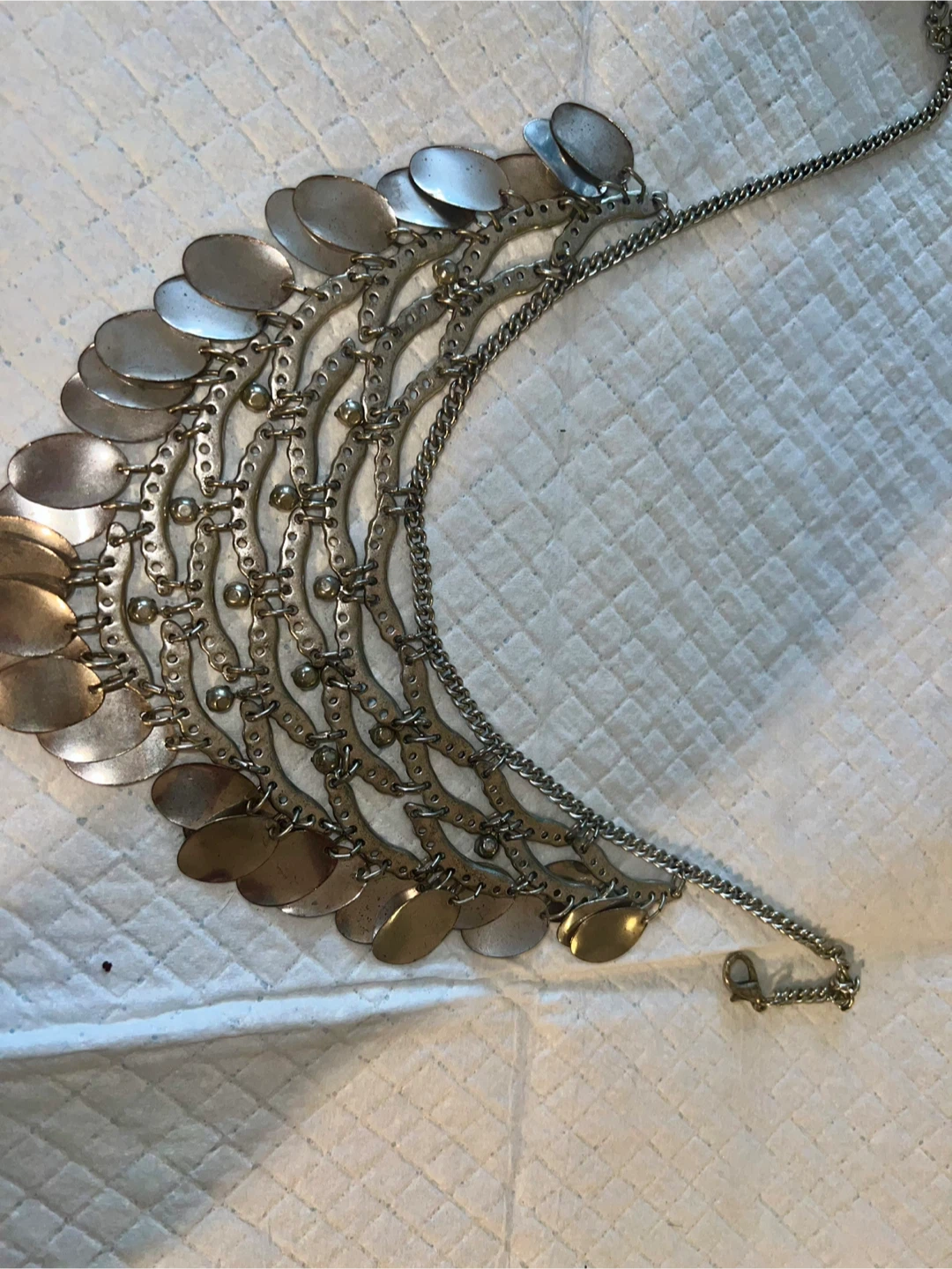 Vintage Boho Coin Statement Necklace - photo 3