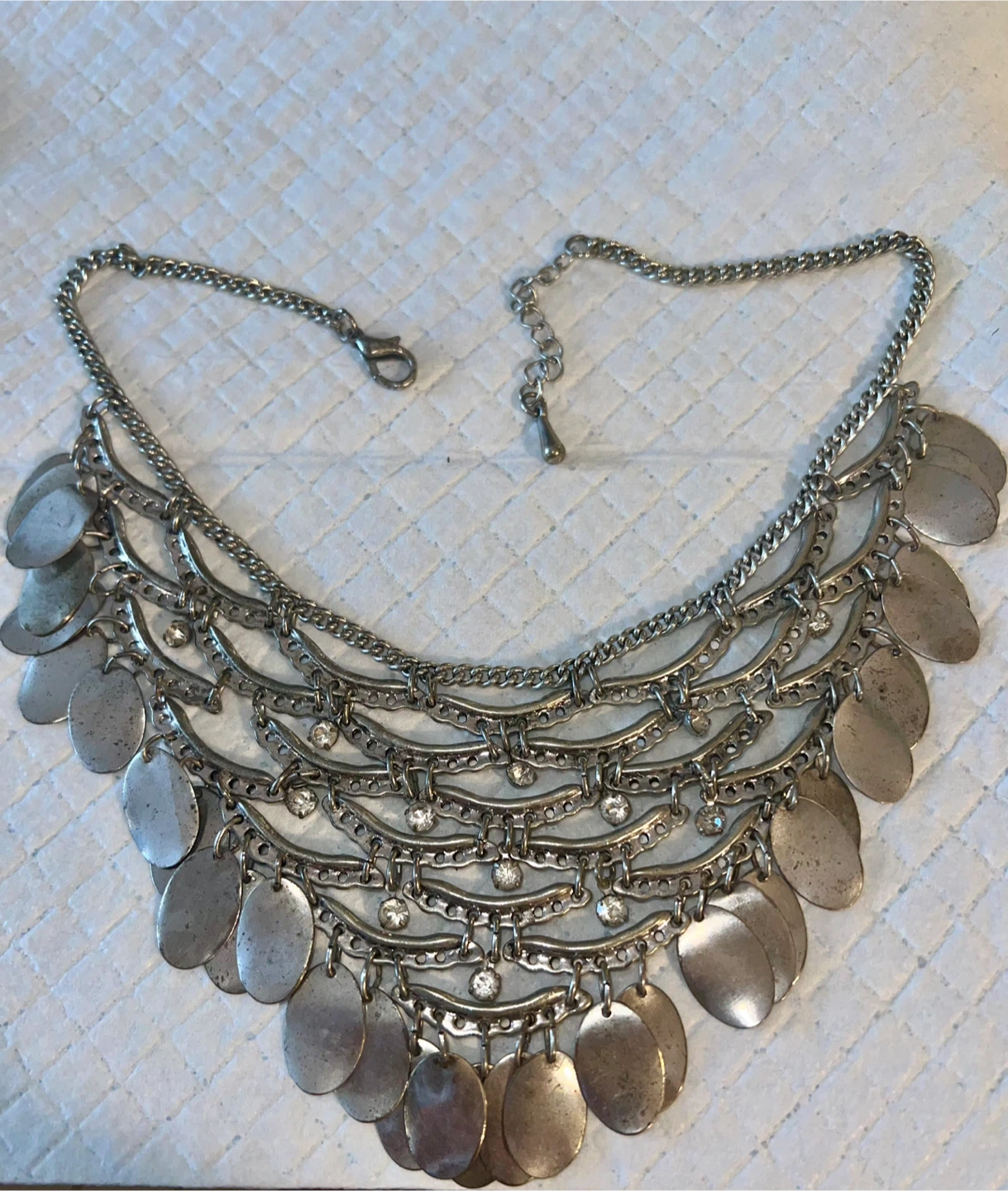 Vintage Boho Coin Statement Necklace