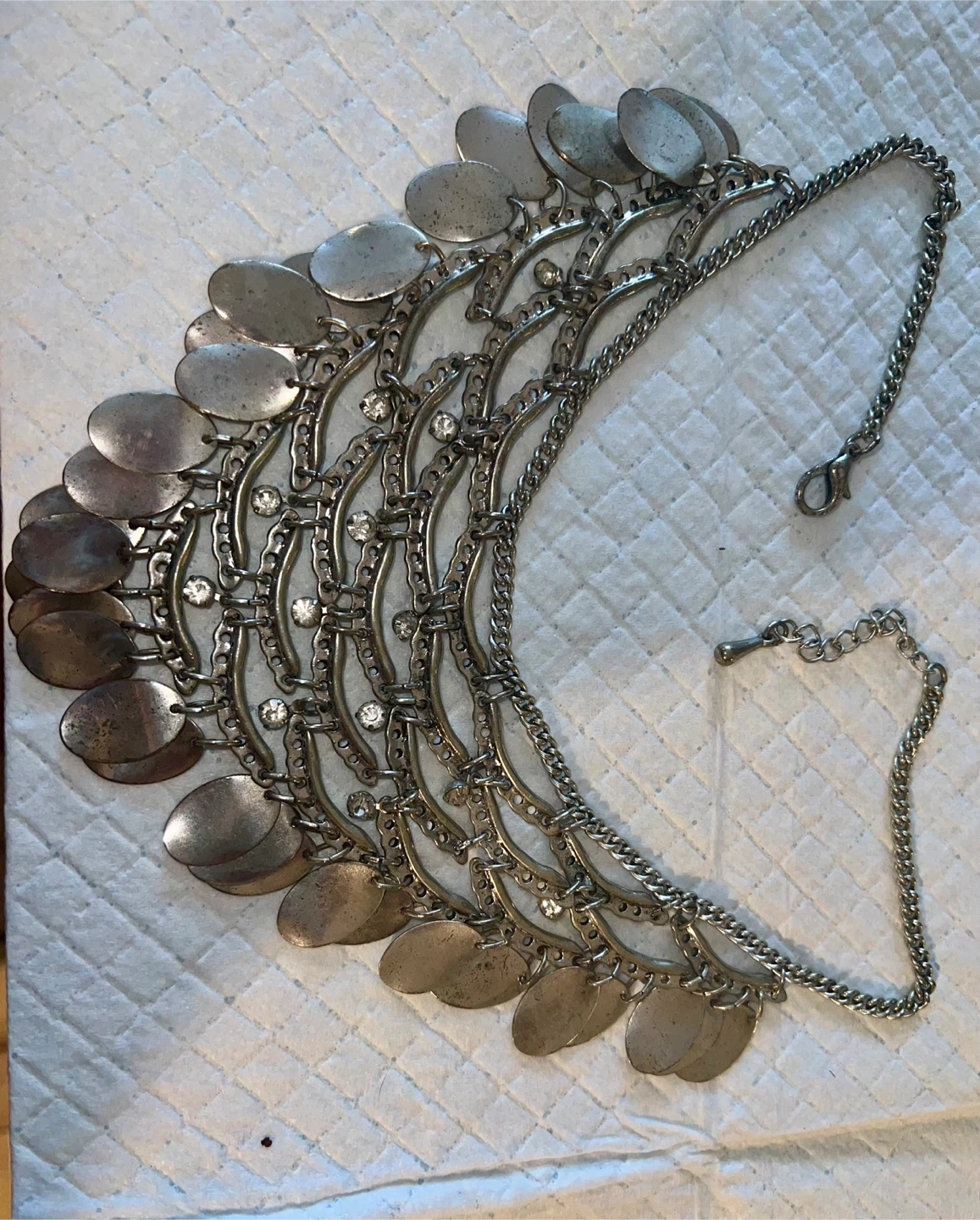 Vintage Boho Coin Statement Necklace - photo 2