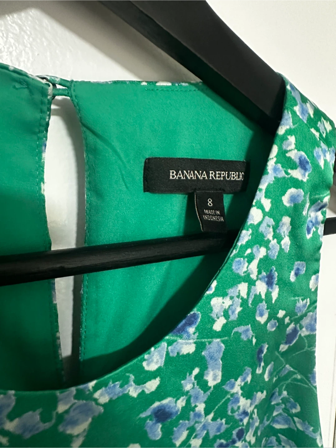 Banana Republic Green Floral Dress Size 8 - photo 3