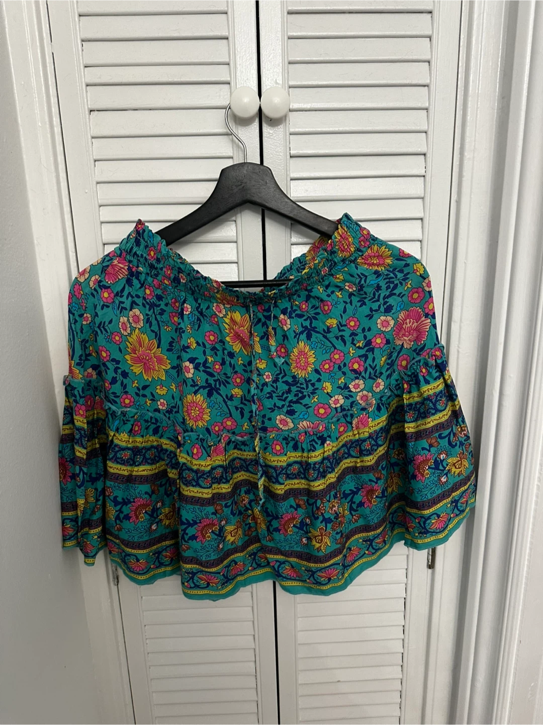 Skirt - Teal Floral Print