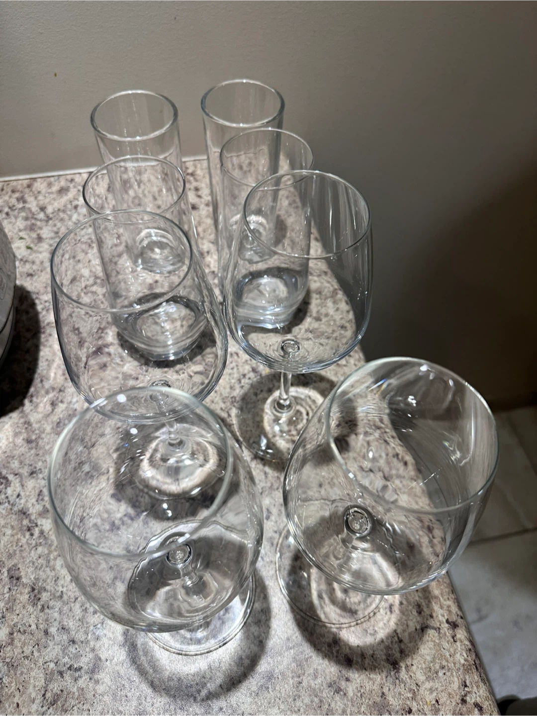 Set of 6 Glass Wine Glasses and Tumblers - photo 2
