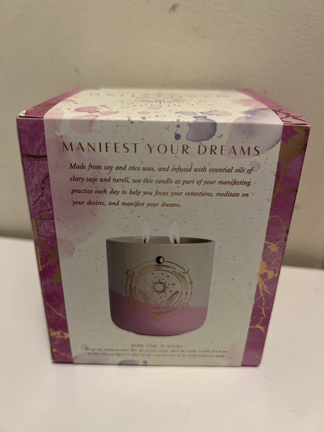 Brand New-Manifesting Clary Sage & Neroli Essential Oil Candle