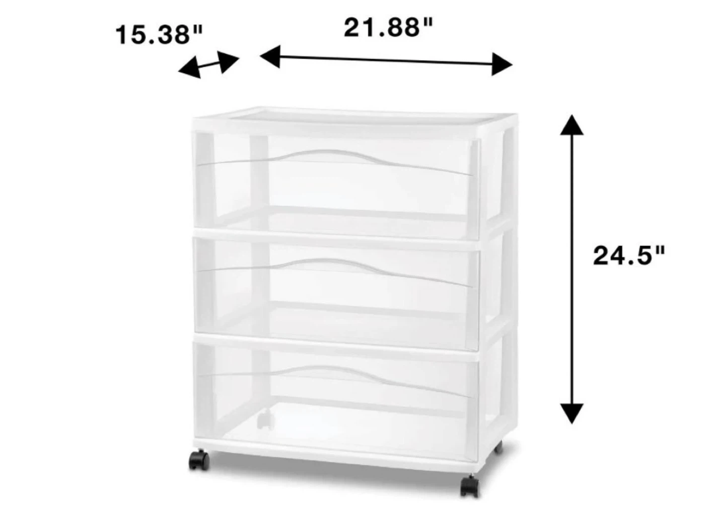 3-Drawer Plastic Storage Organizer for Sale - photo 2