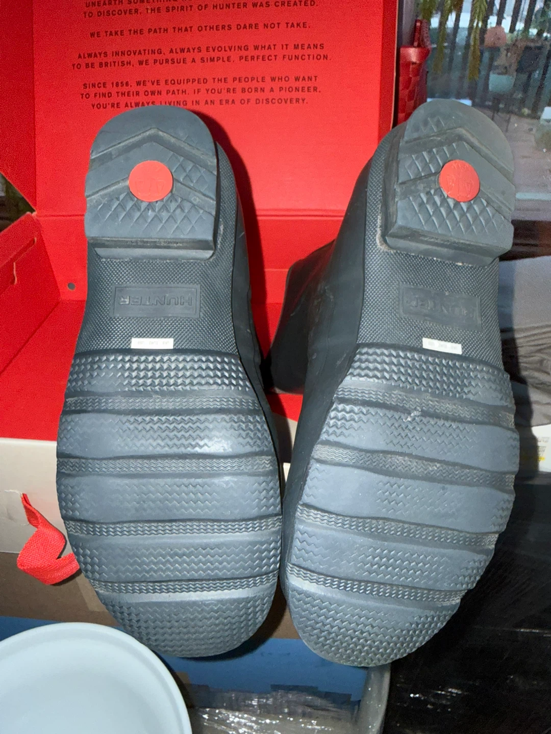 Hunter Original Short Rain Boots — Men’s Size 9 — Navy — NEW - photo 3