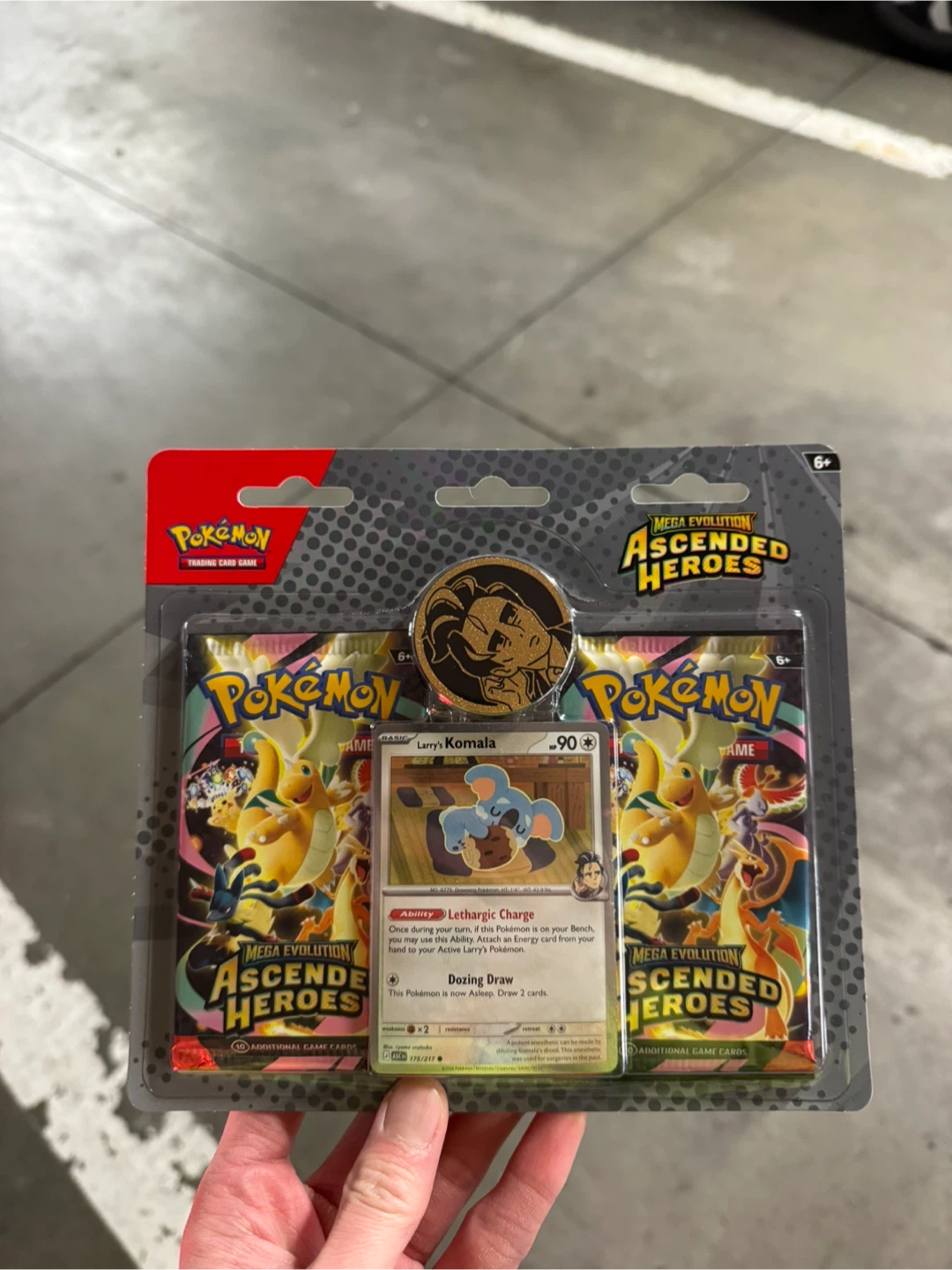 Pokémon Ascended Heroes 2 Pack Blister Larry Komala