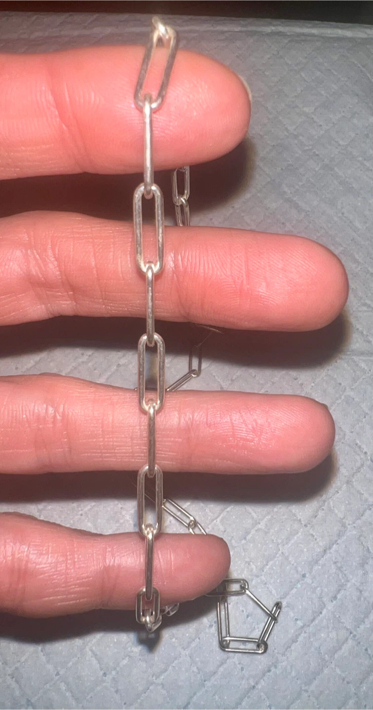 Sterling Silver Paperclip Chain Necklace - photo 2