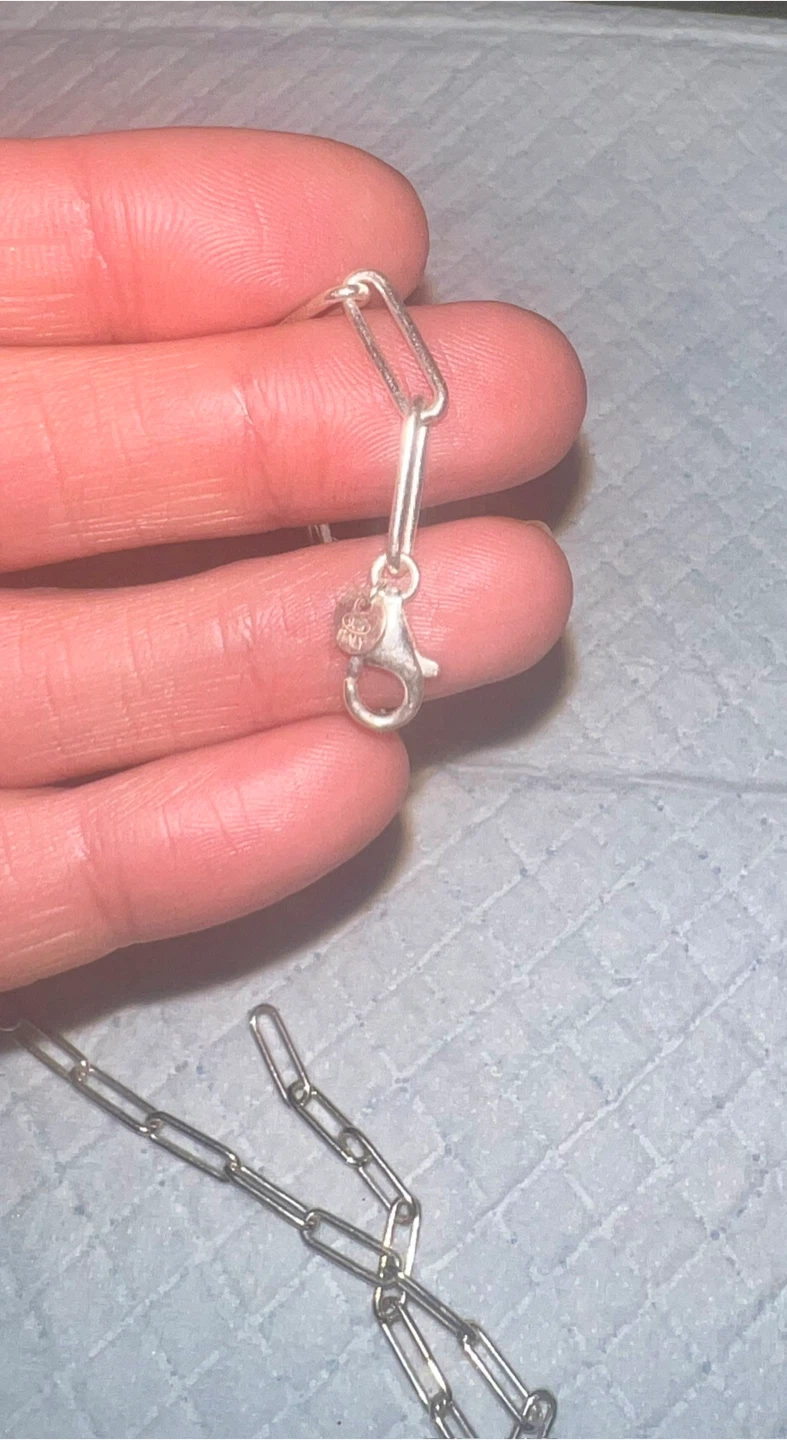 Sterling Silver Paperclip Chain Necklace - photo 3