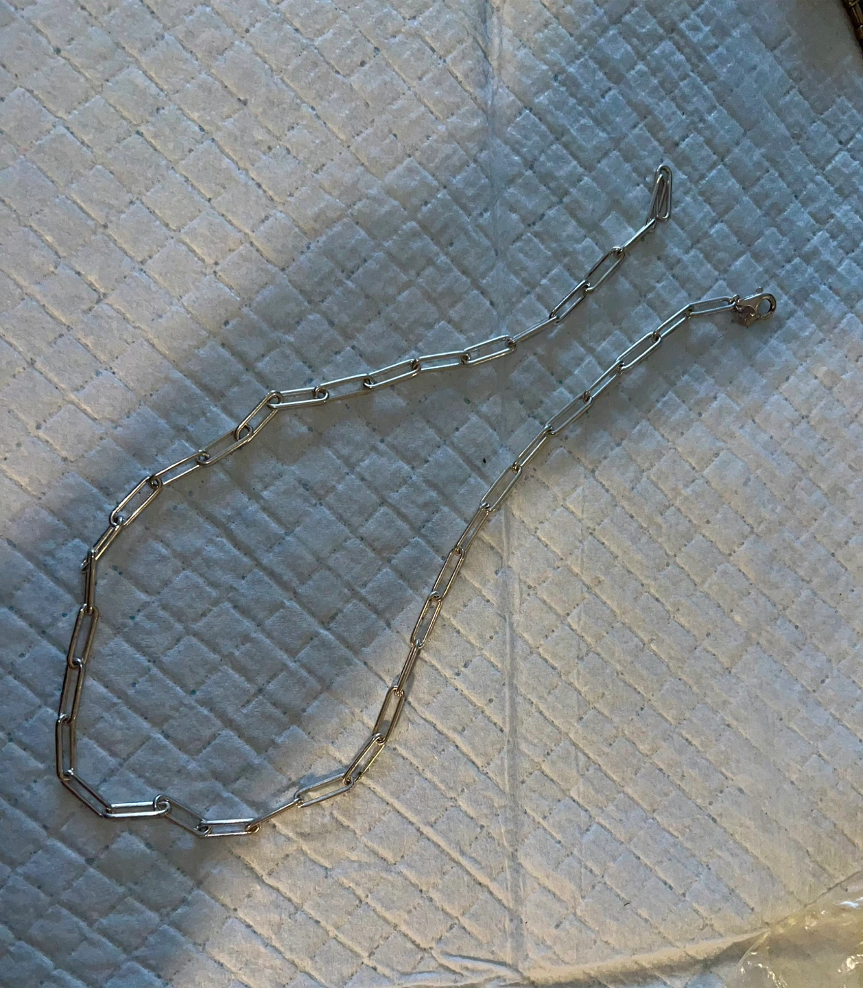 Sterling Silver Paperclip Chain Necklace