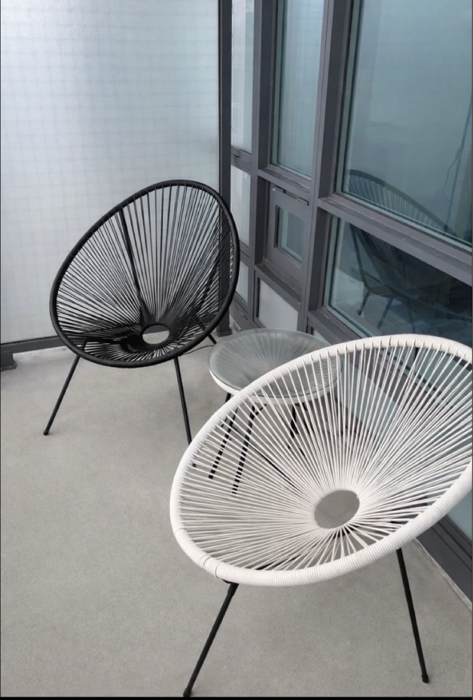 Acapulco Chair - Black & White Set