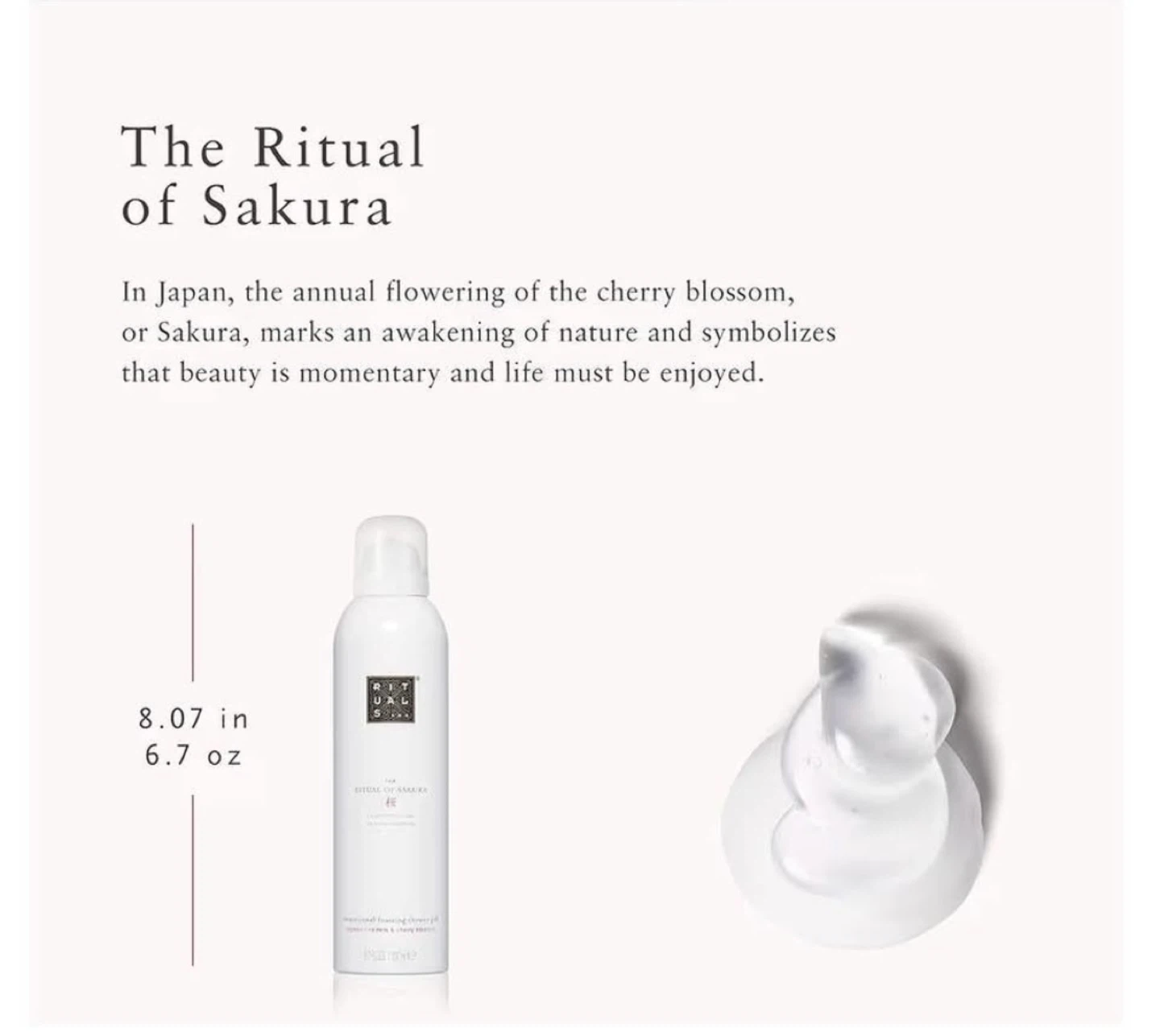 The Ritual of Sakura Foaming Shower Gel - photo 2