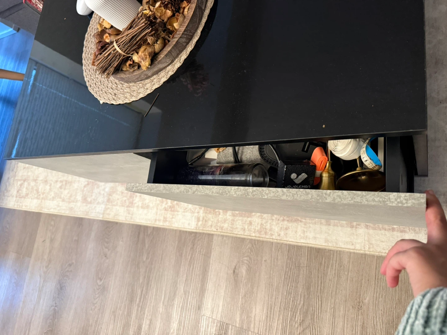 Modern Coffee Table with Drawer Storage - photo 3