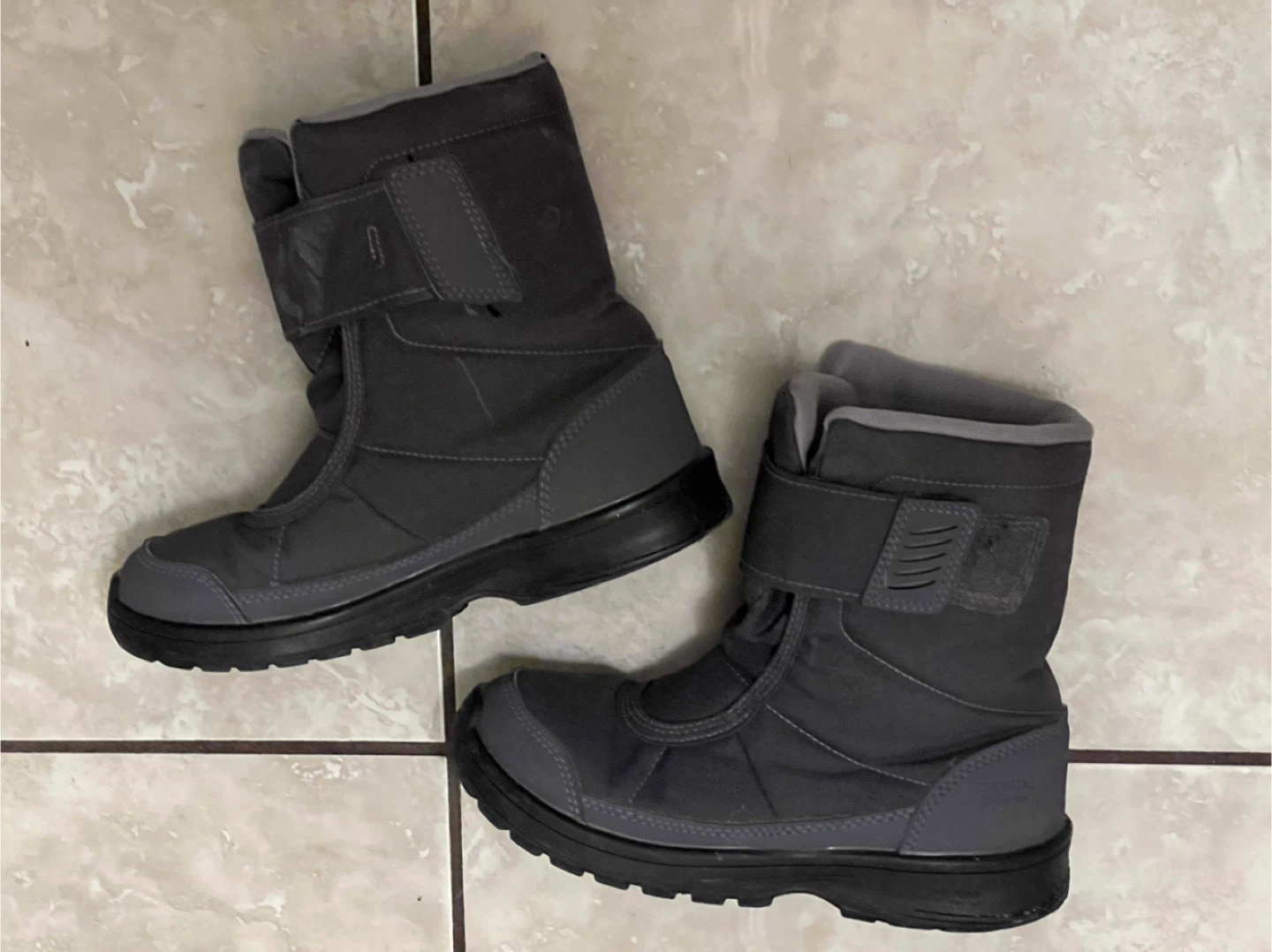 Dark Grey Winter Boots UK 31, US 13C