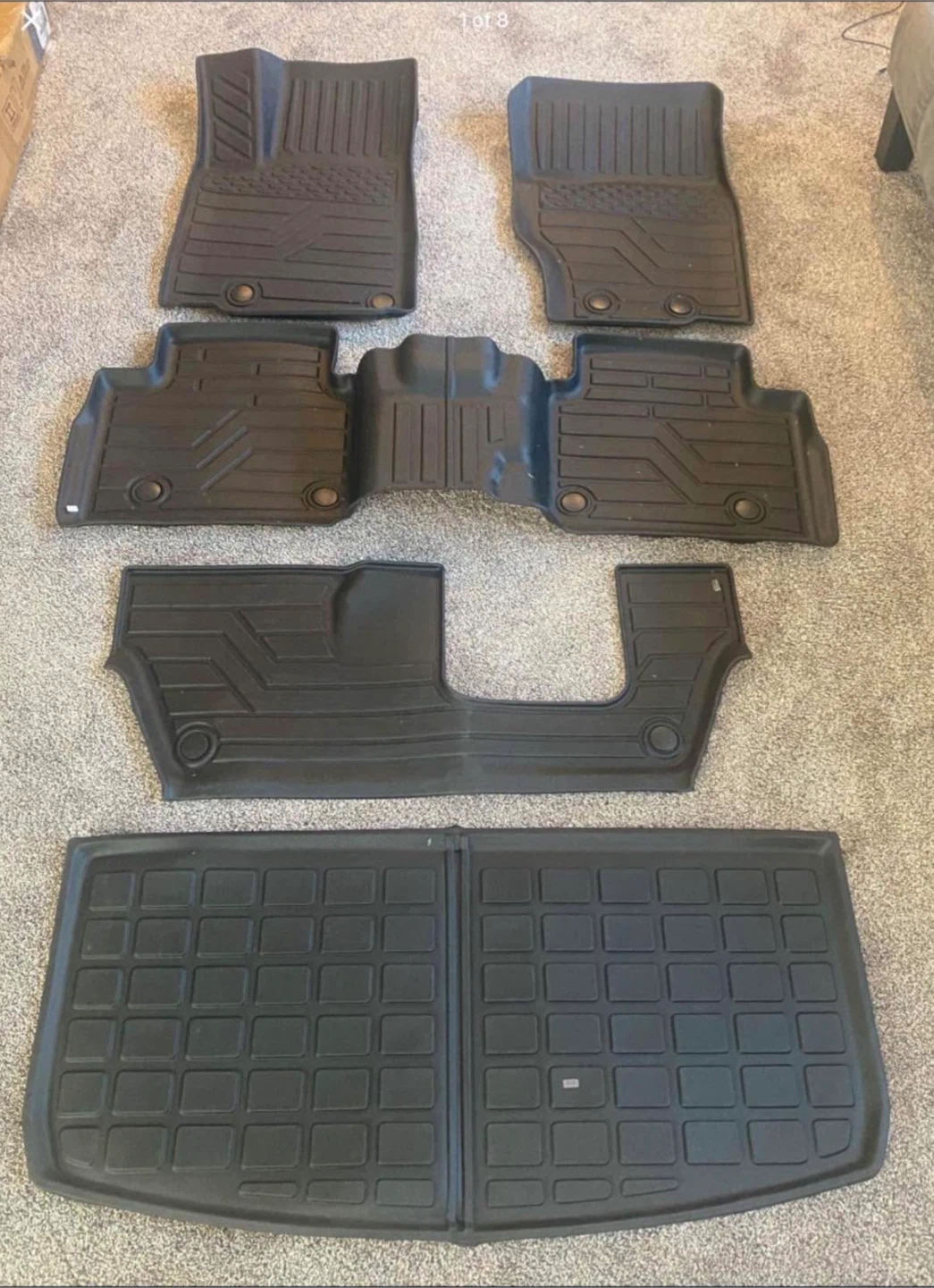 All Weather Floor Liners Jeep Grand Cherokee L 2021-25  7 seater