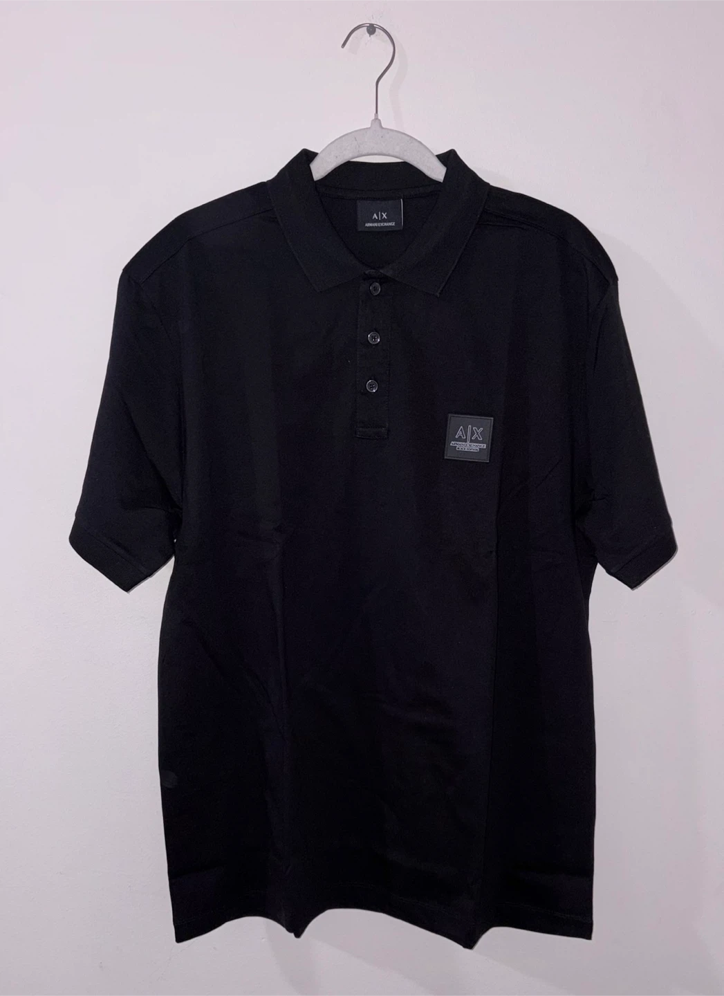 AX | Armani Exchange Black Polo Shirt